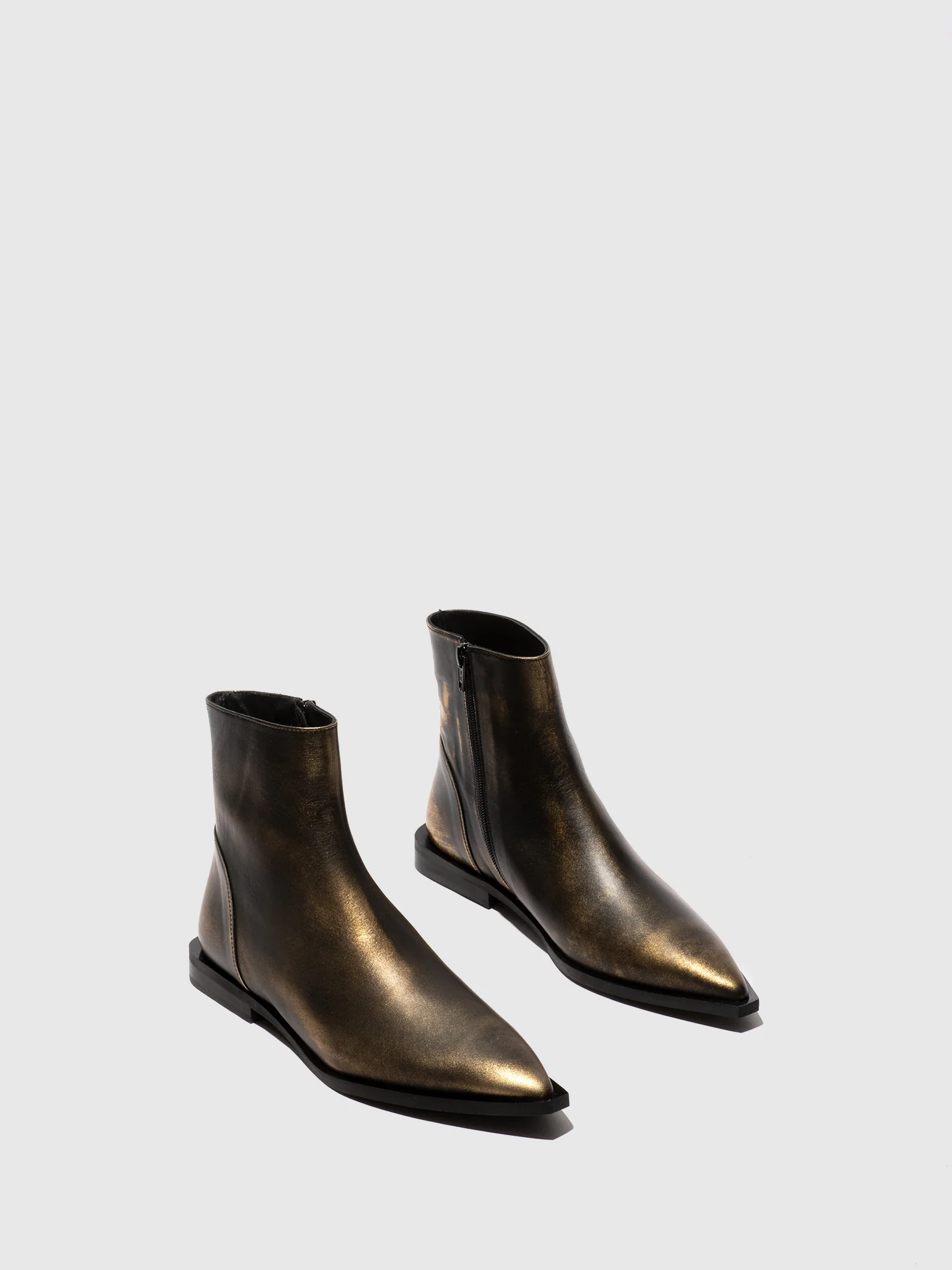 Pointed Toe Ankle Boots RUUL348FLY GOLD - Image 2