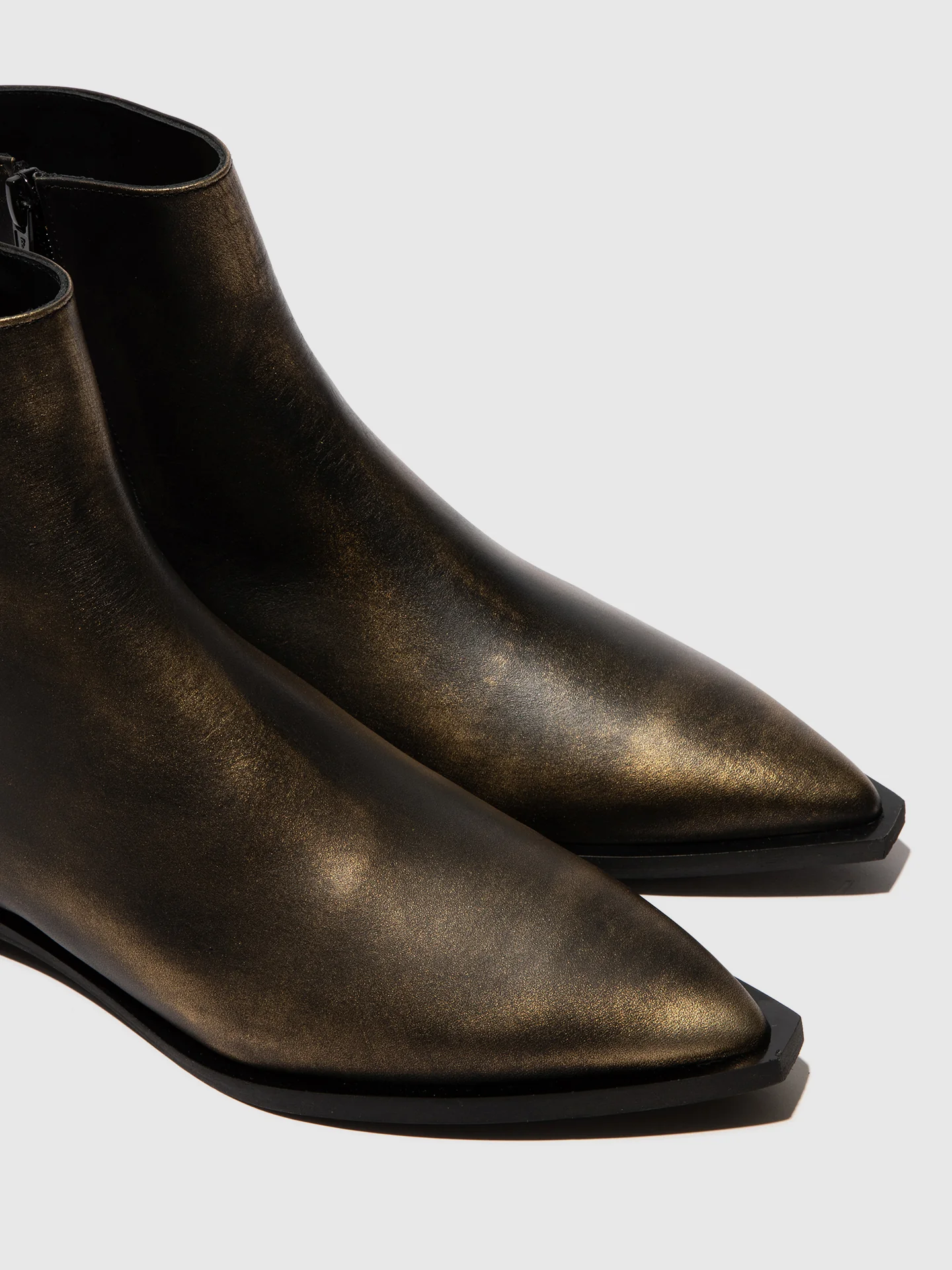 Pointed Toe Ankle Boots RUUL348FLY GOLD - Image 4