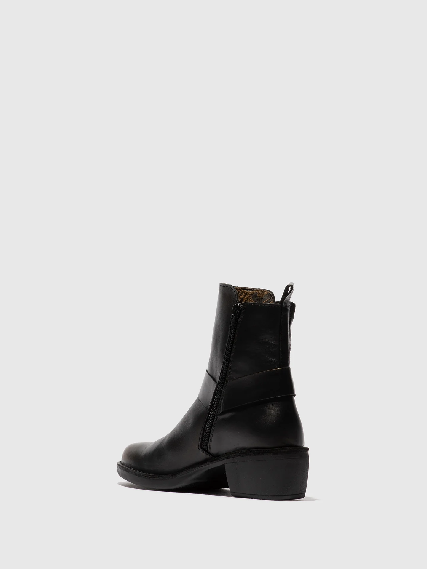 Zip Up Ankle Boots MEBI123FLY GOLD - Image 3