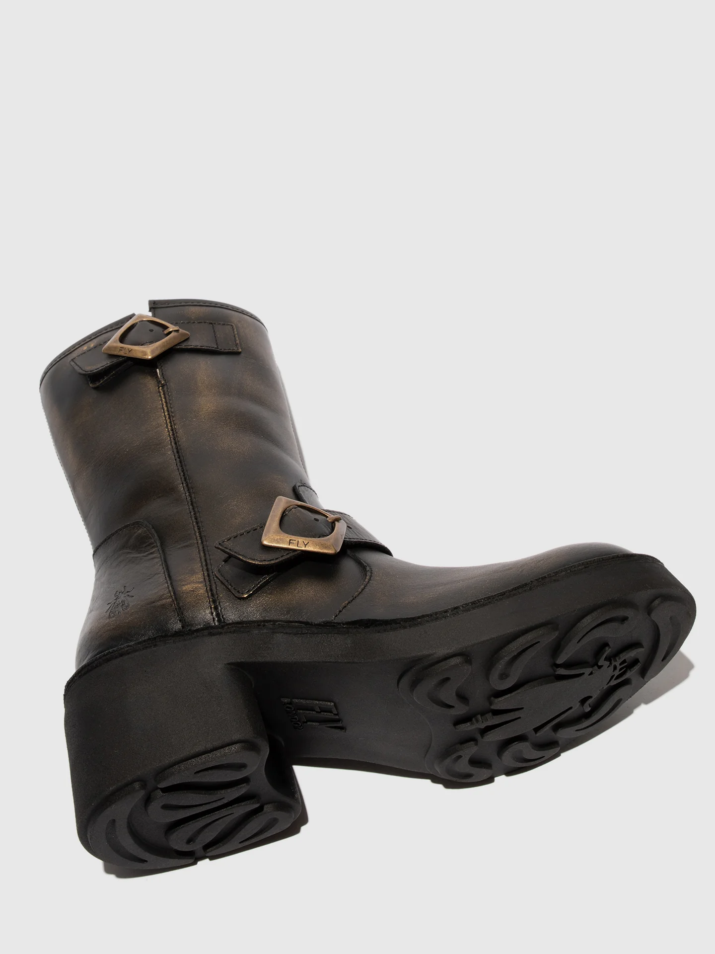 Zip Up Ankle Boots NATY192FLY GOLD - Image 5