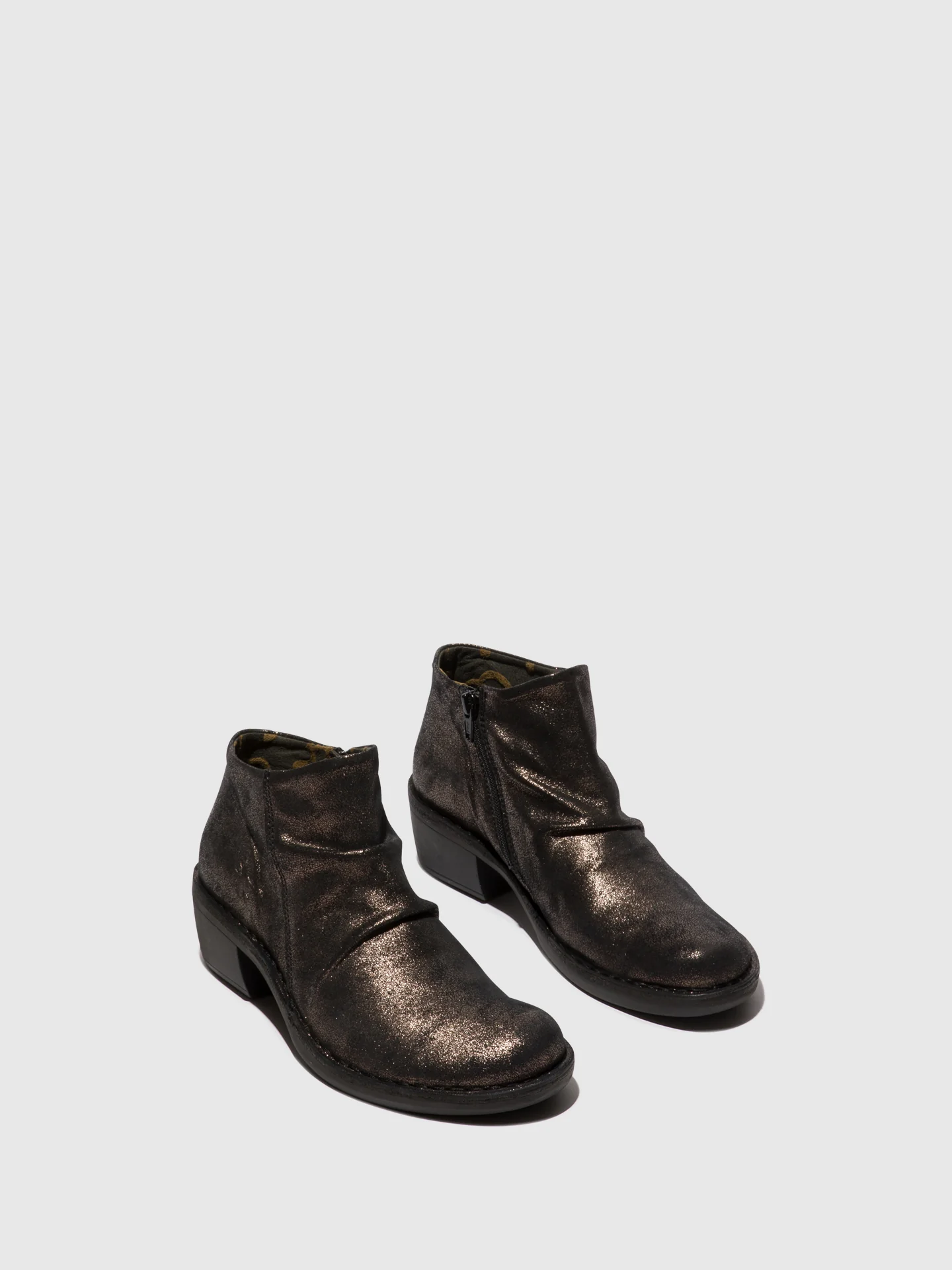 Zip Up Ankle Boots MERK093FLY GRAPHITE - Image 2