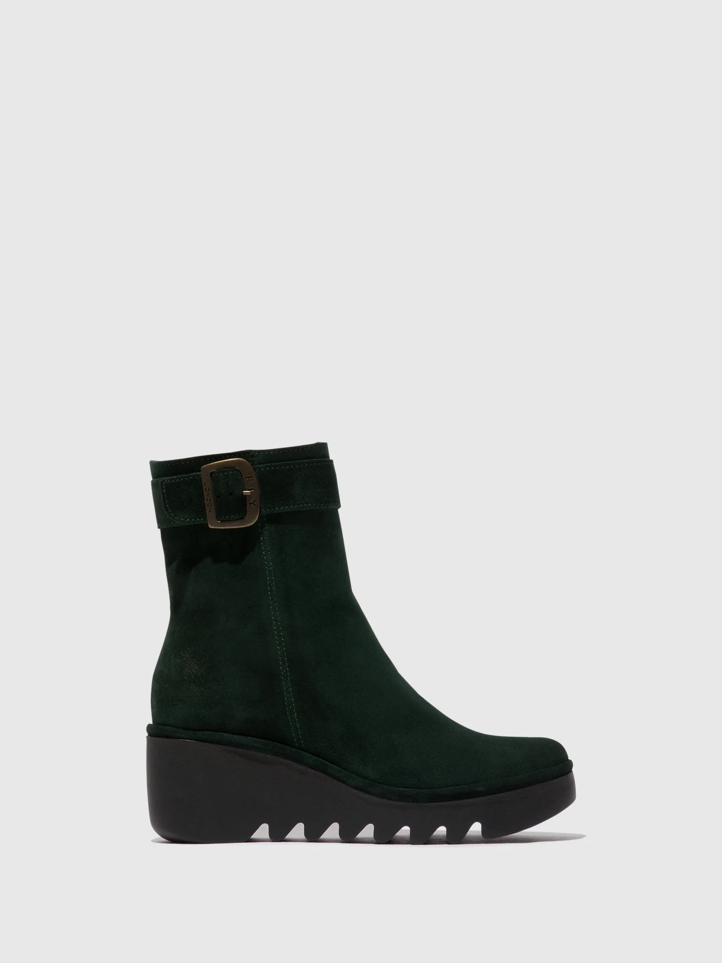 Zip Up Ankle Boots BEPP396FLY GREEN FOREST