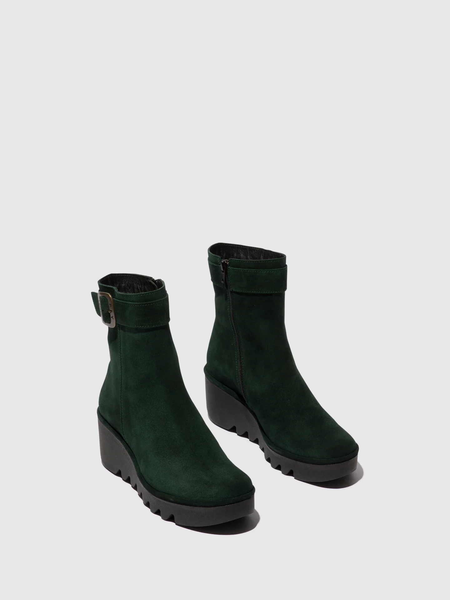 Zip Up Ankle Boots BEPP396FLY GREEN FOREST - Image 2