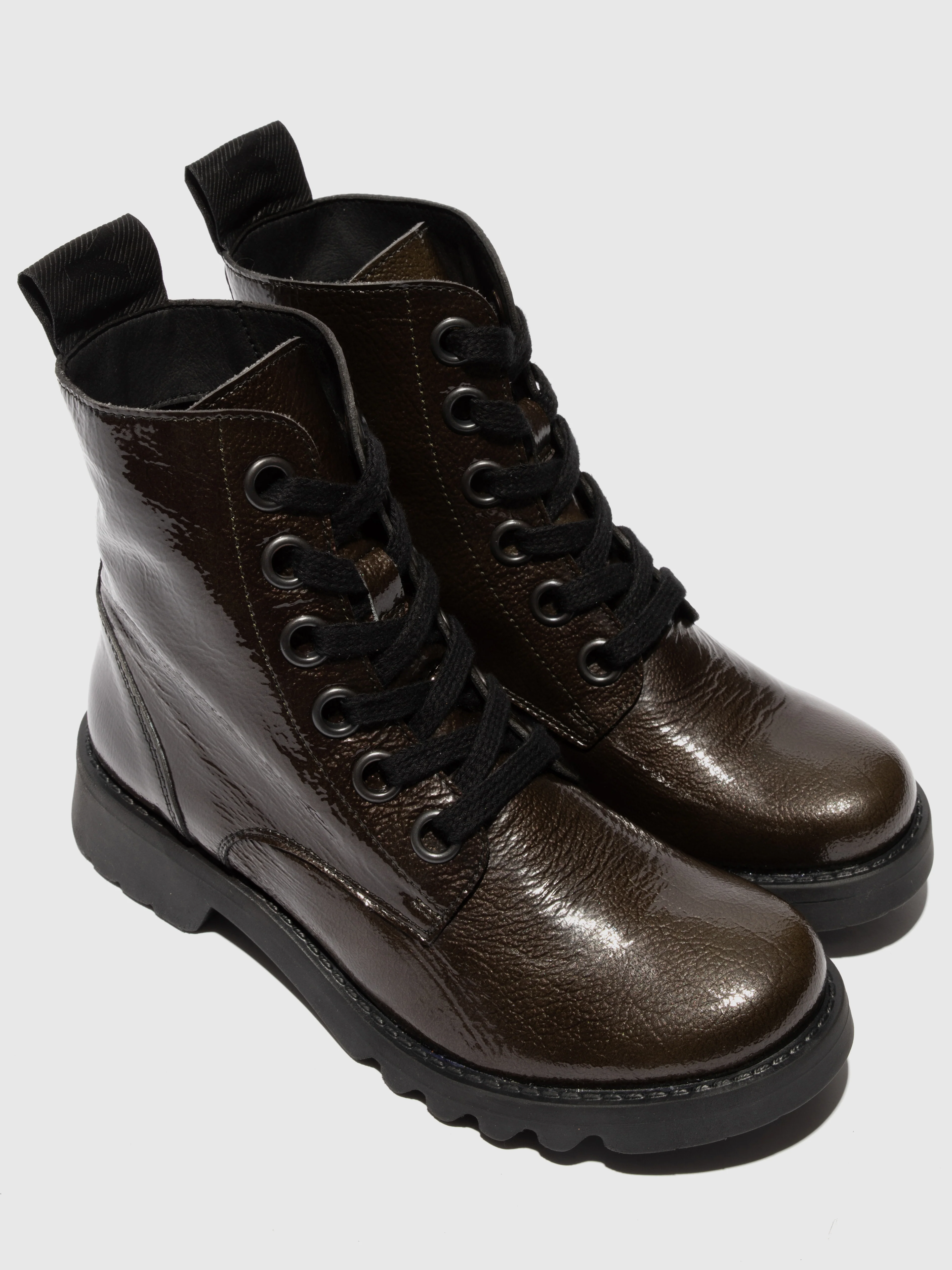 Lace-up Ankle Boots RAGI539FLY GREEN - Image 4