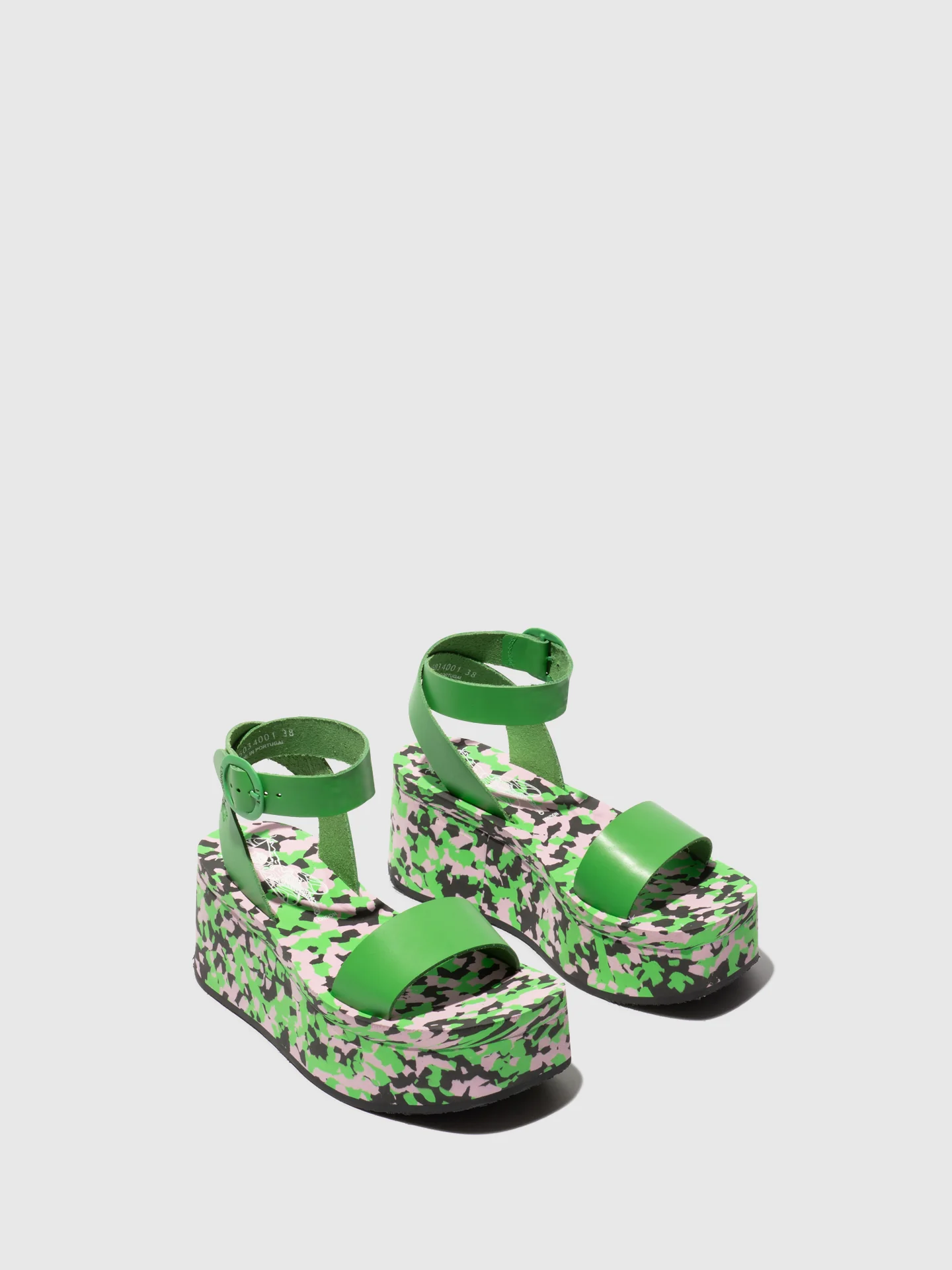 Platform Sandals CAMU034FLY GREEN - Image 2