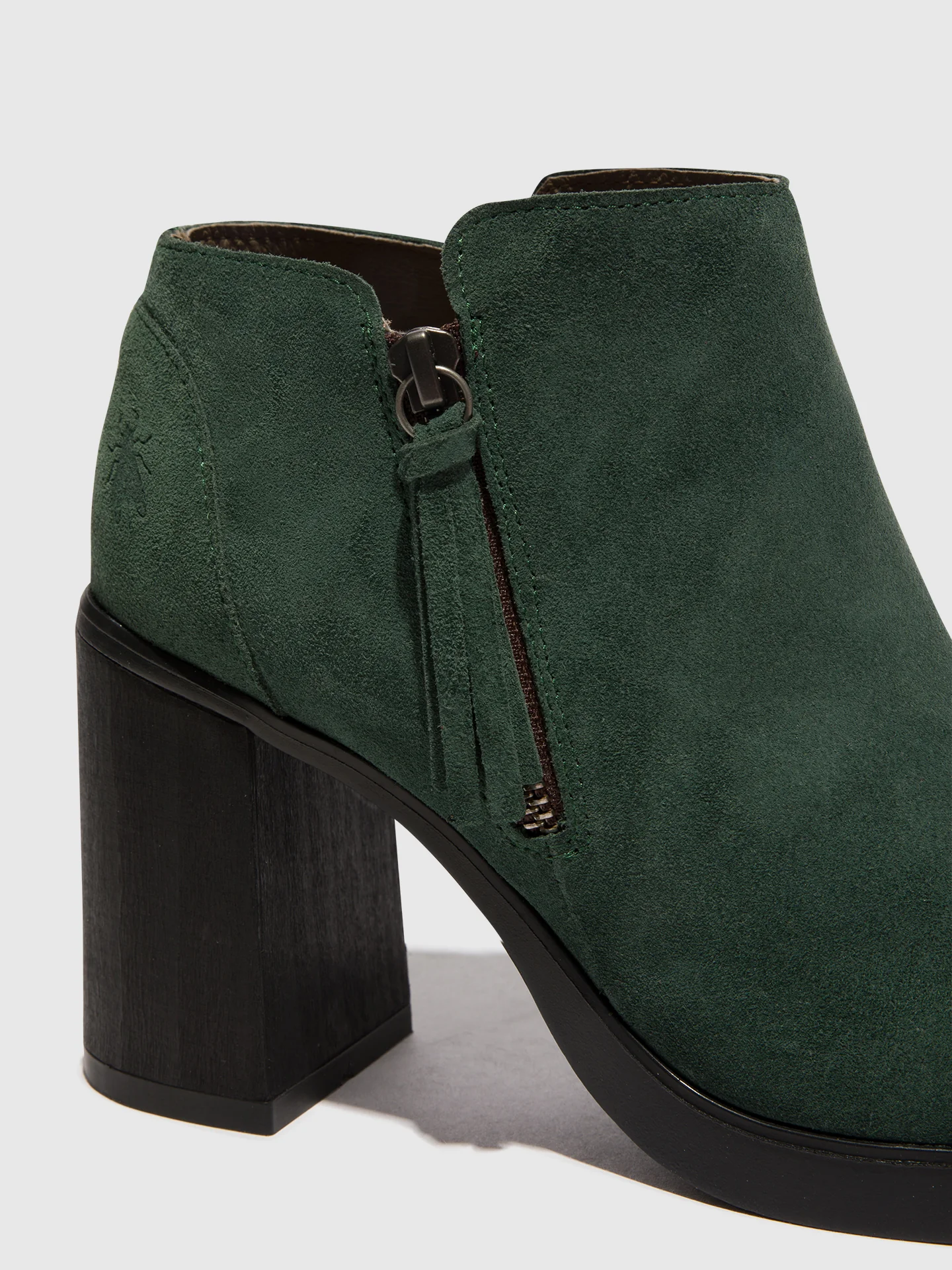 Zip Up Ankle Boots SHAR986FLY GREEN - Image 4