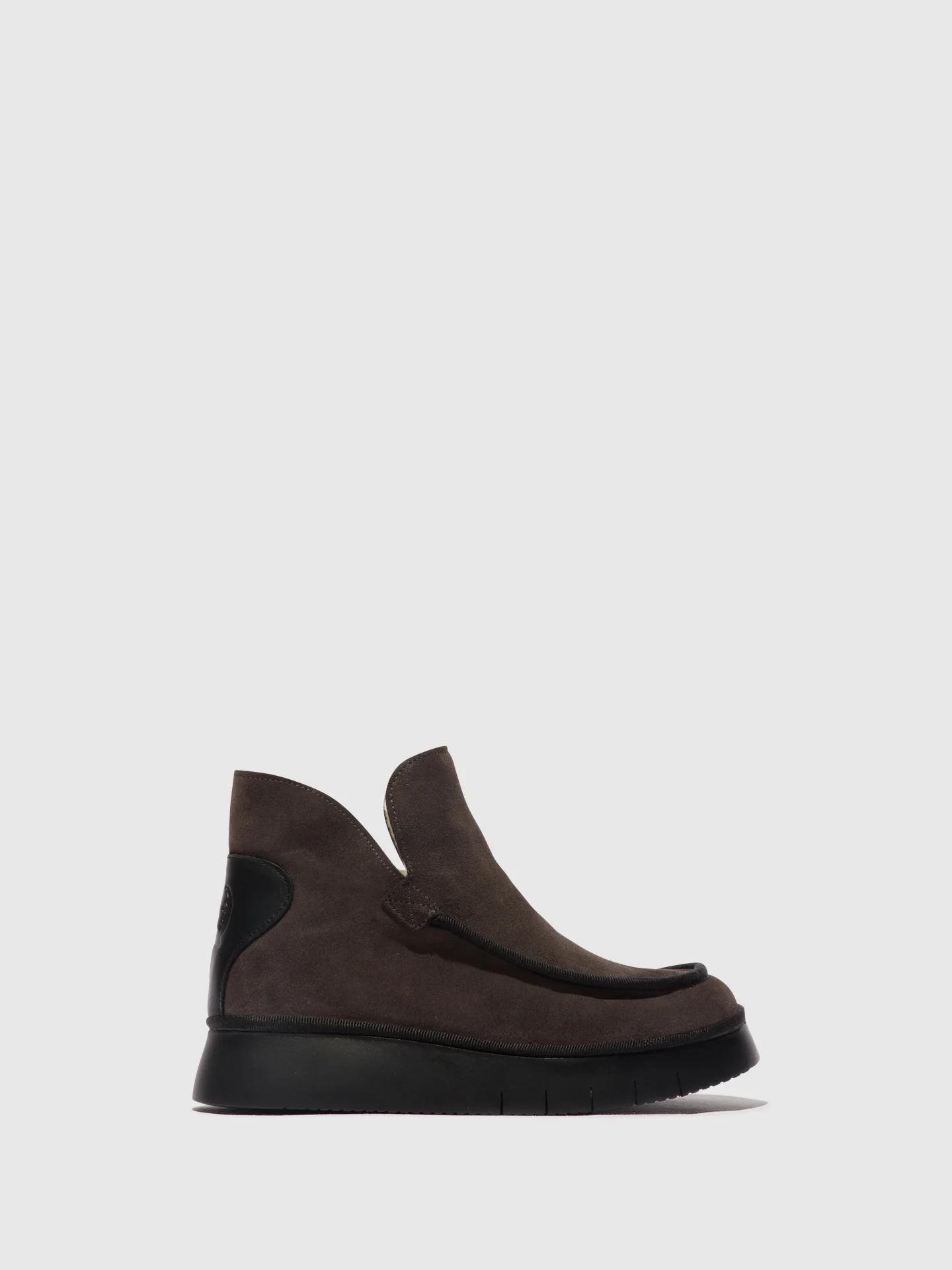 Round Toe Ankle Boots COZE348FLY GREY/BLACK