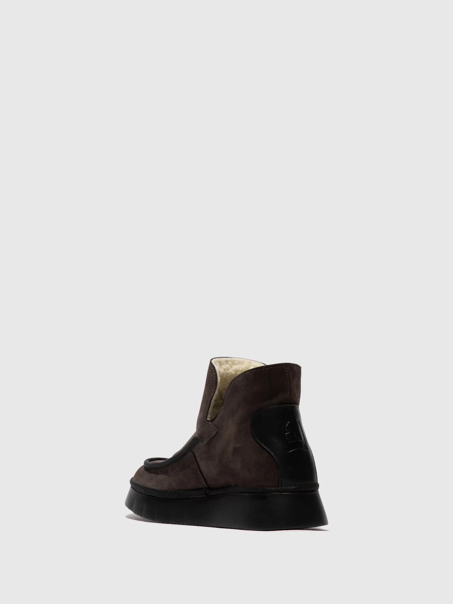 Round Toe Ankle Boots COZE348FLY GREY/BLACK - Image 3