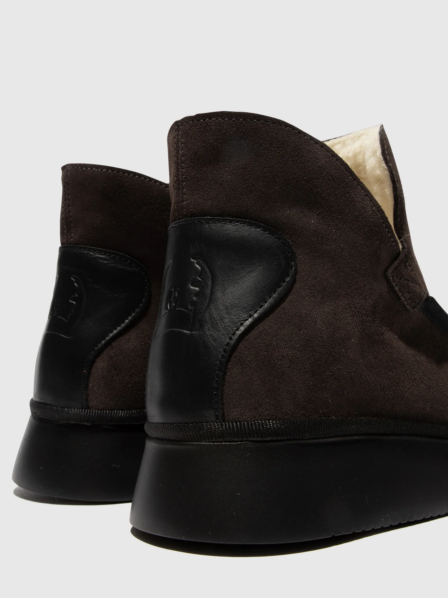 Round Toe Ankle Boots COZE348FLY GREY/BLACK - Image 4