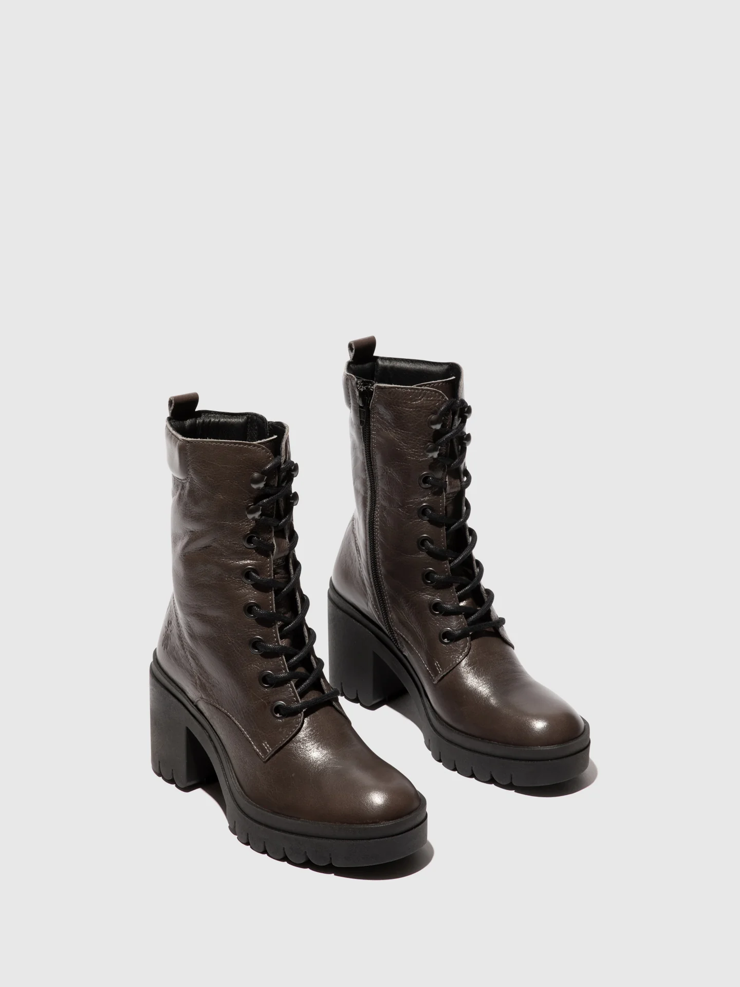 Lace-up Ankle Boots TIEL642FLY GREY - Image 2