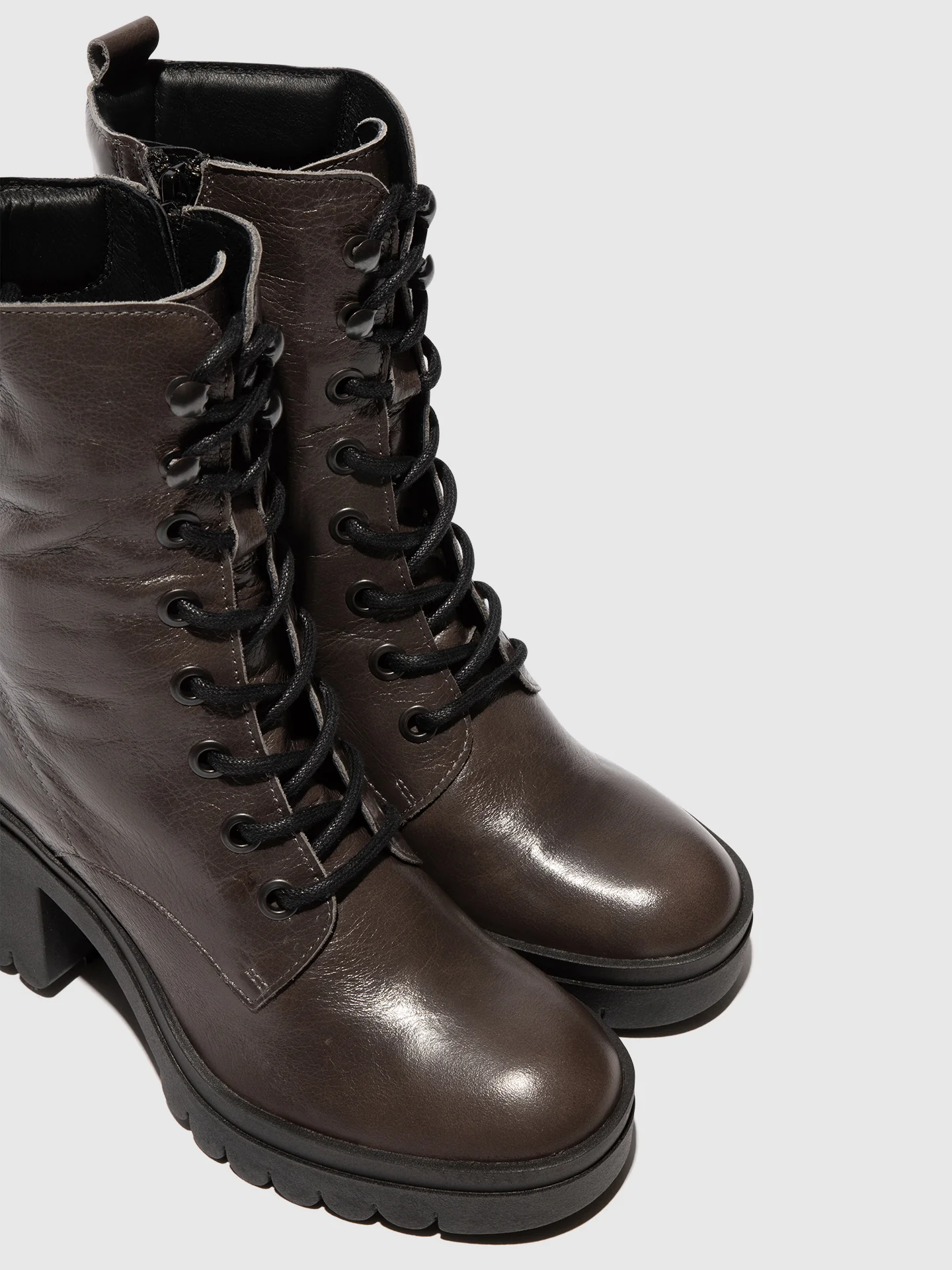 Lace-up Ankle Boots TIEL642FLY GREY - Image 4