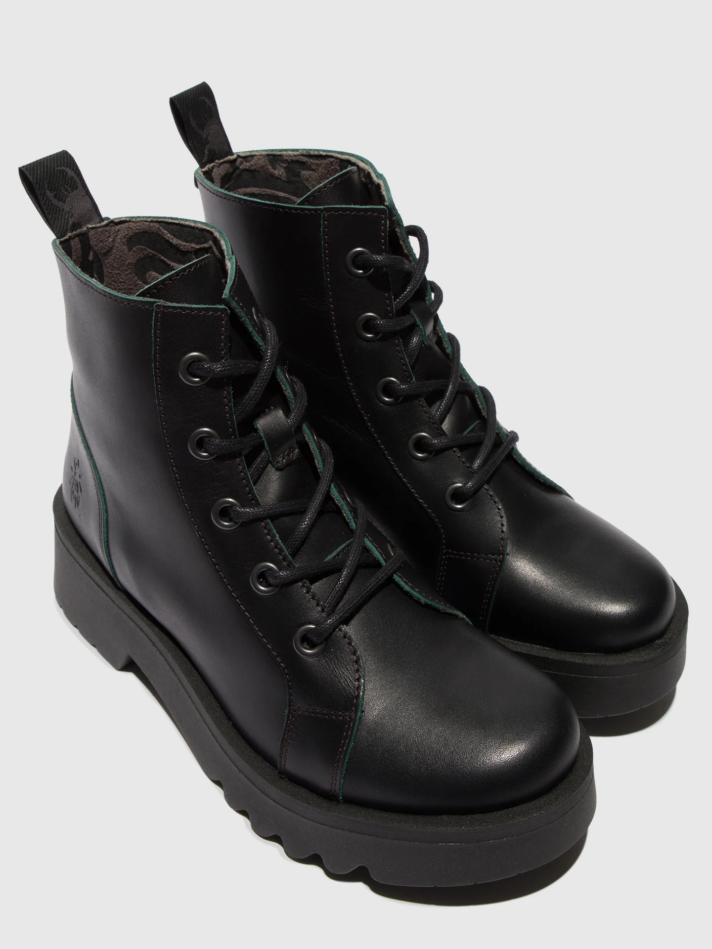 Lace-up Ankle Boots METZ788FLY GROUND/GREEN - Image 4