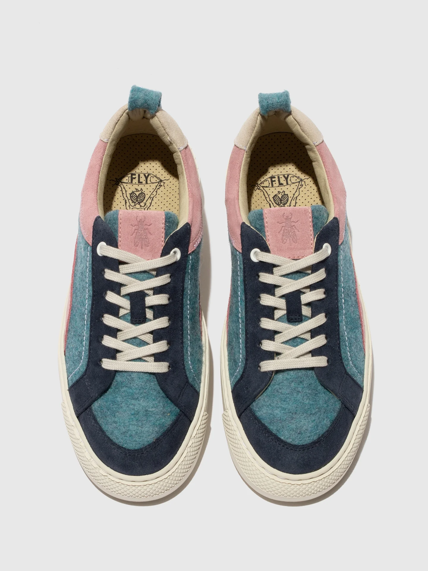 Low-Top Trainers TAIK687FLY JEANS/JEANS/PALE PINK/OFFWHITE - Image 4