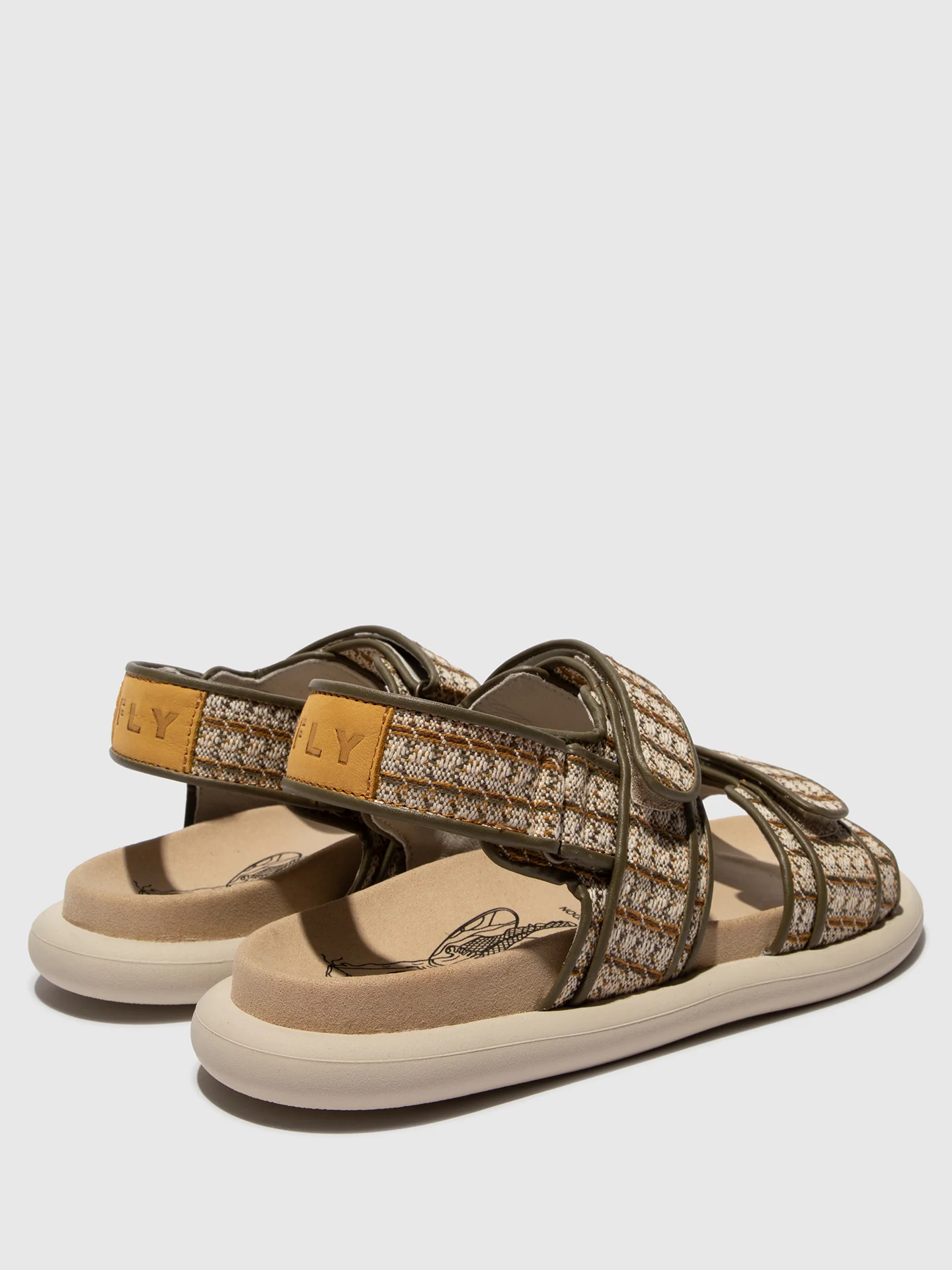 Sling-Back Sandals PAAV228FLY KHAKI/BUMBLEBEE - Image 4
