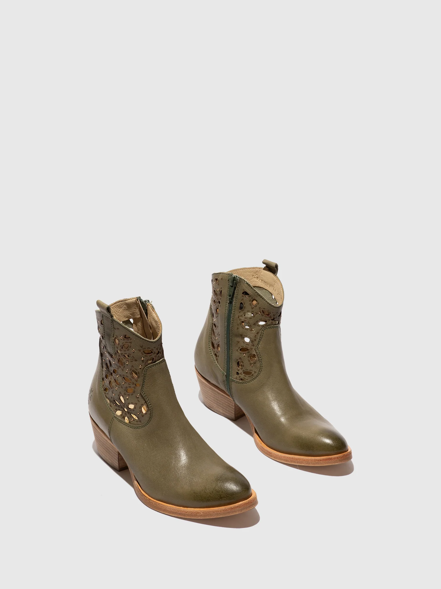 Cowboy Ankle Boots WAIL290FLY KHAKI - Image 2