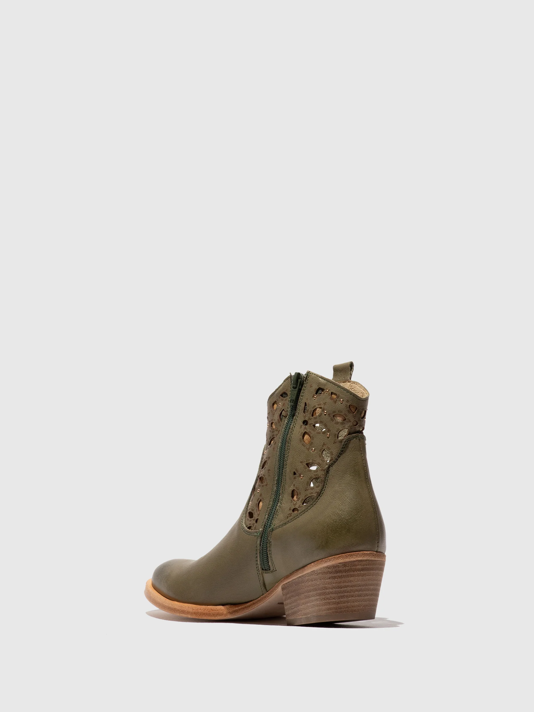 Cowboy Ankle Boots WAIL290FLY KHAKI - Image 3