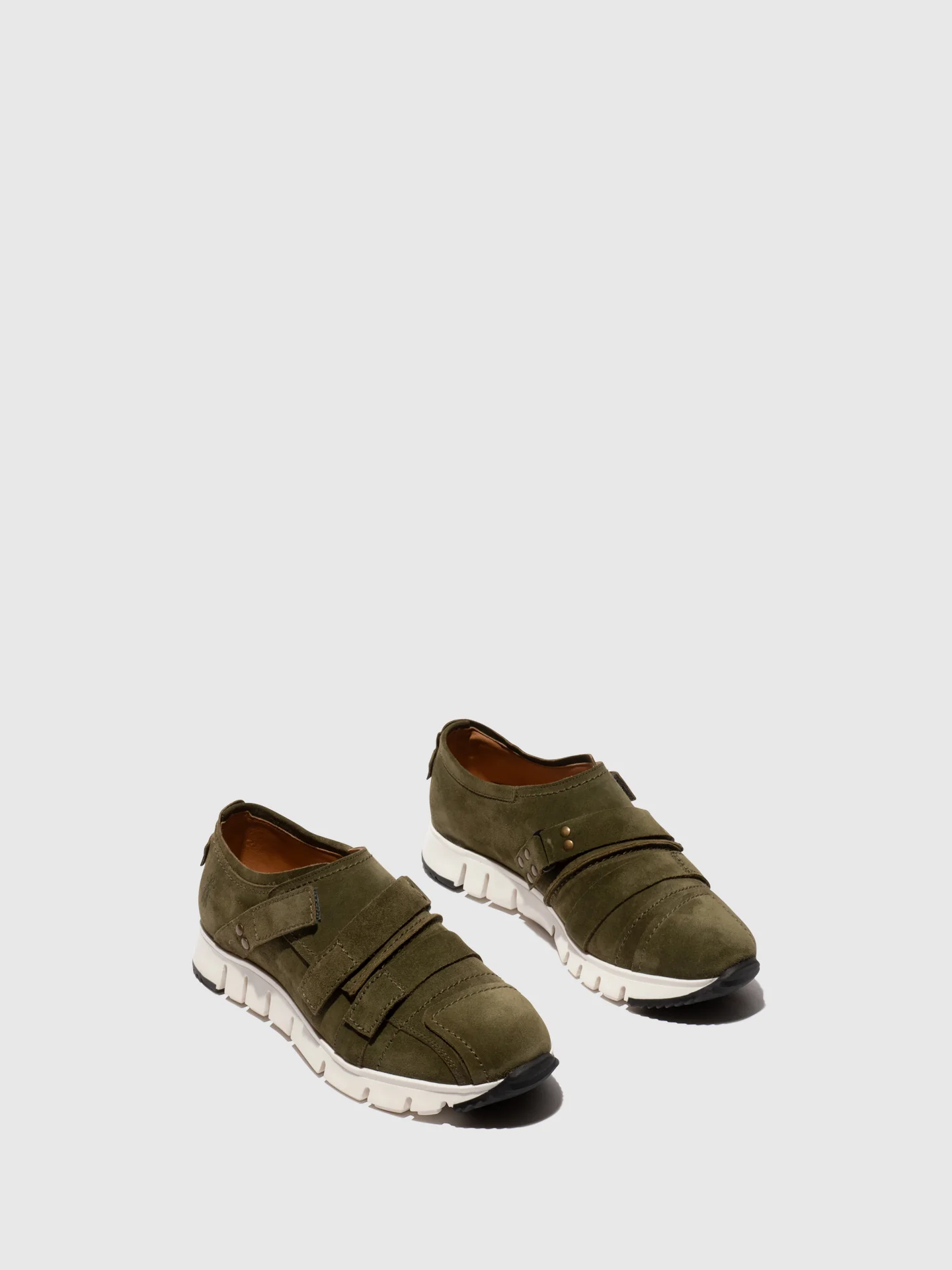 Velcro Trainers SARY257FLY KHAKI - Image 2