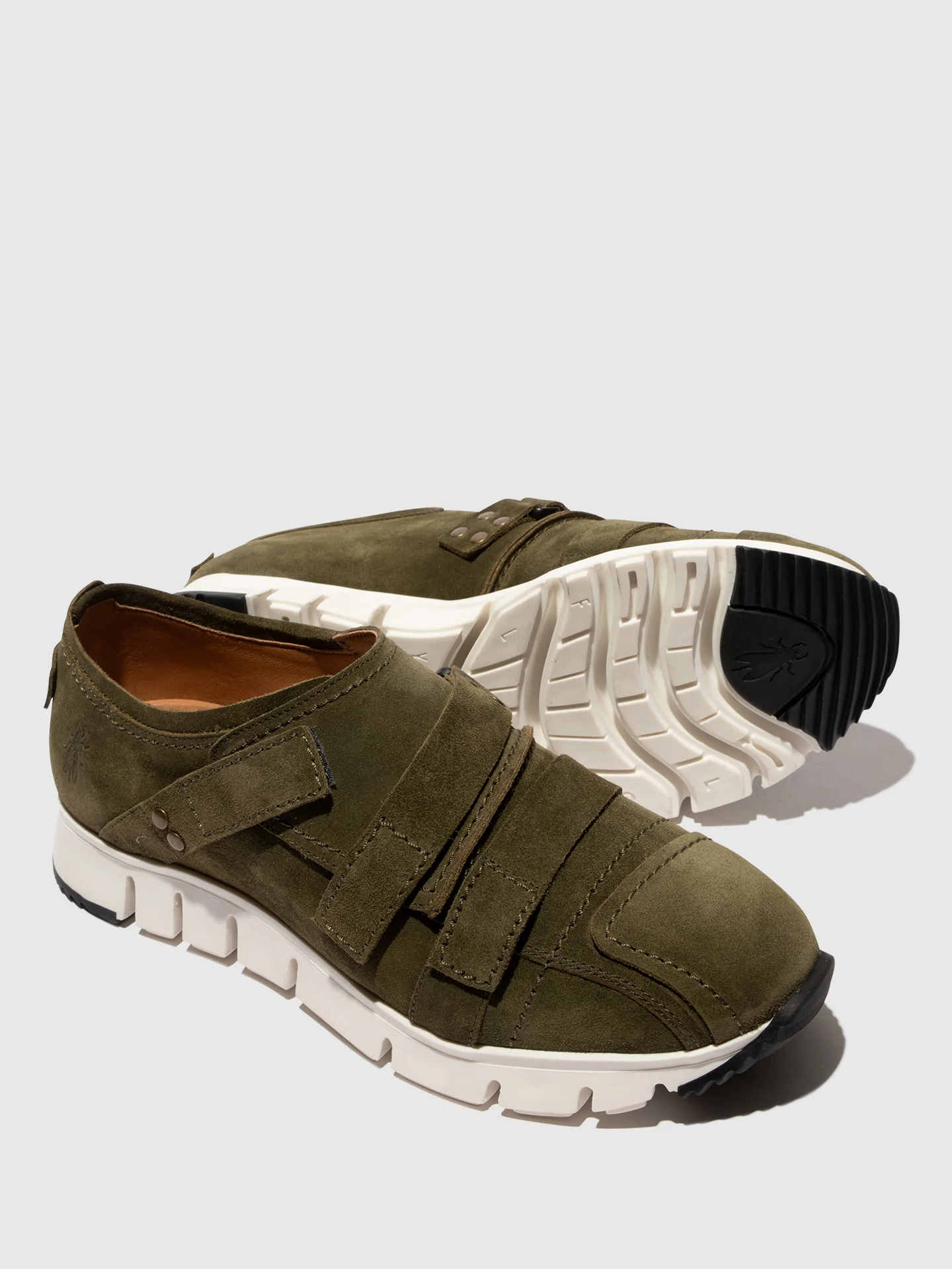 Velcro Trainers SARY257FLY KHAKI - Image 4