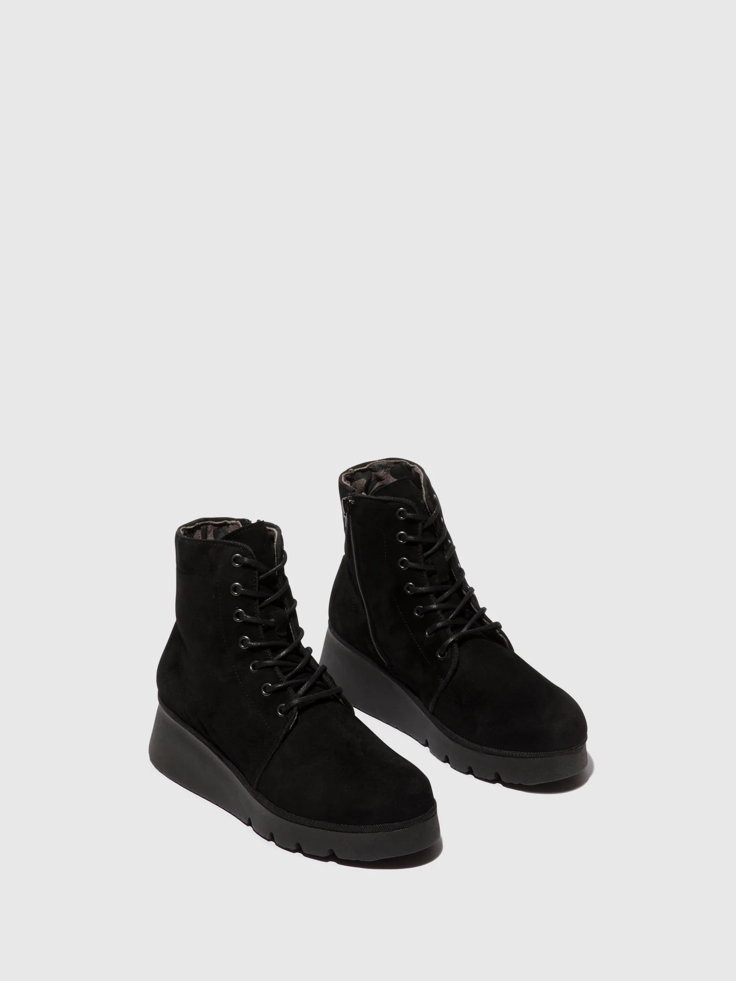 Lace-up Ankle Boots PALL404FLY KID SUEDE BLACK - Image 2