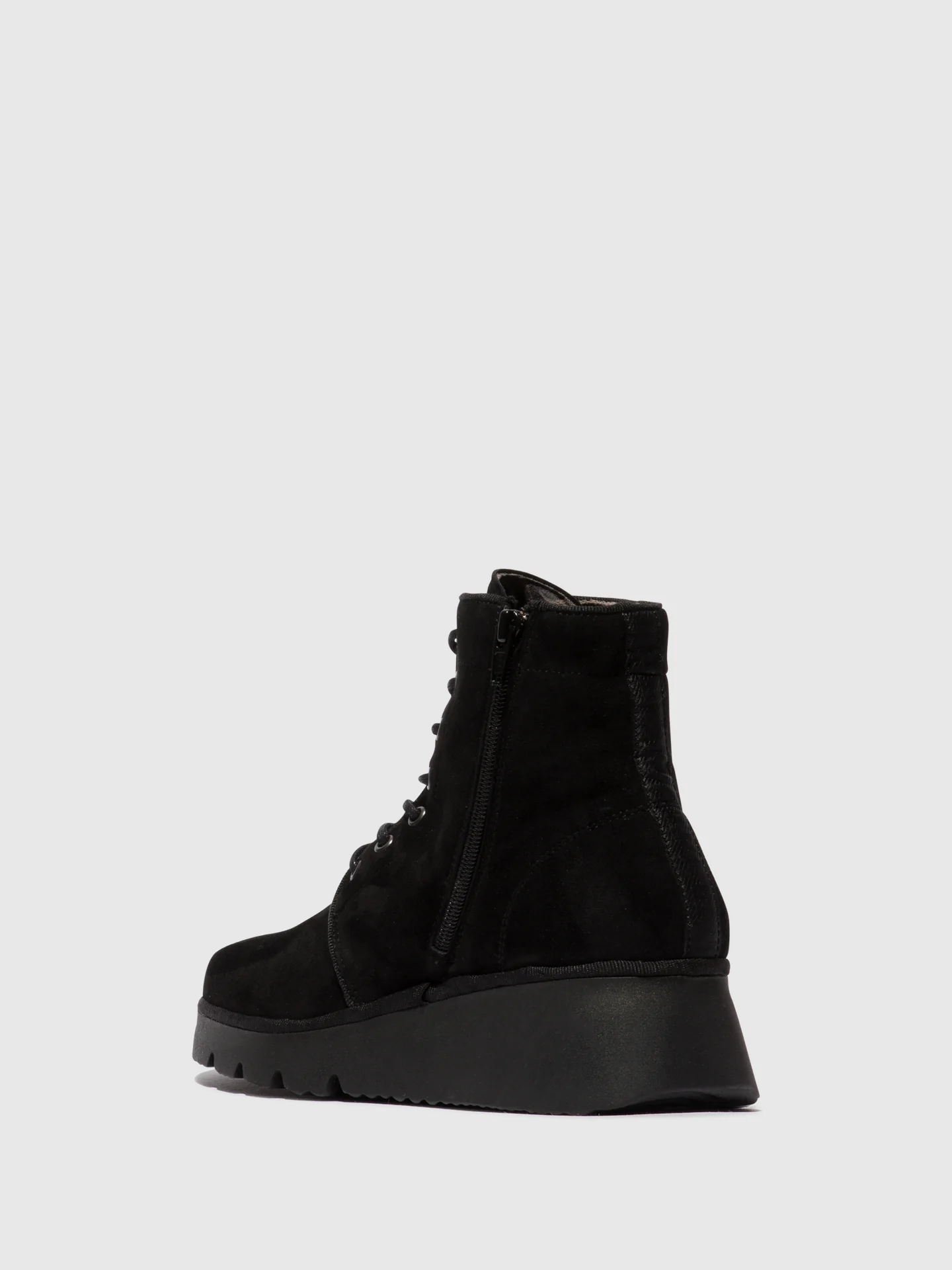 Lace-up Ankle Boots PALL404FLY KID SUEDE BLACK - Image 3