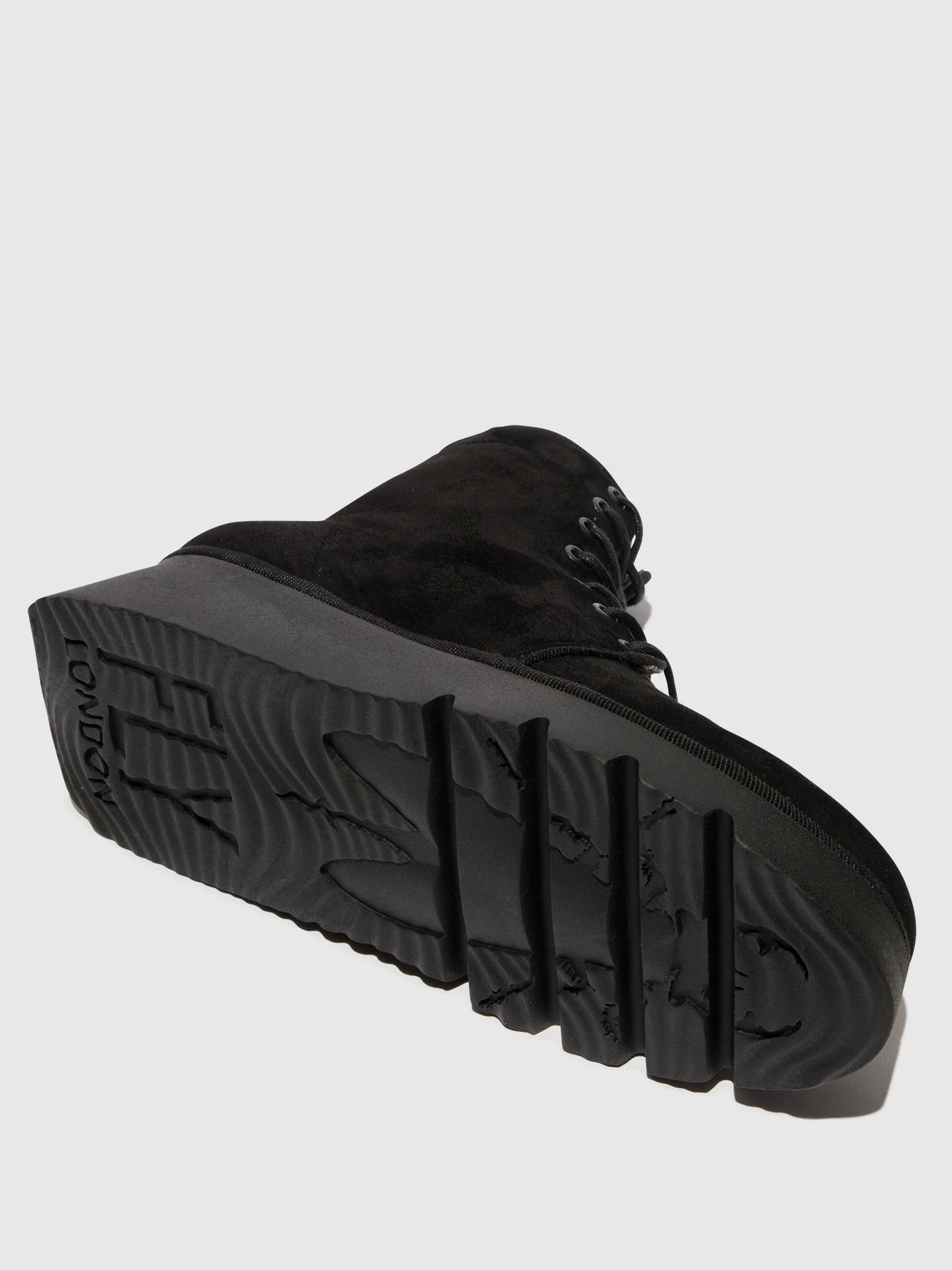 Lace-up Ankle Boots PALL404FLY KID SUEDE BLACK - Image 4