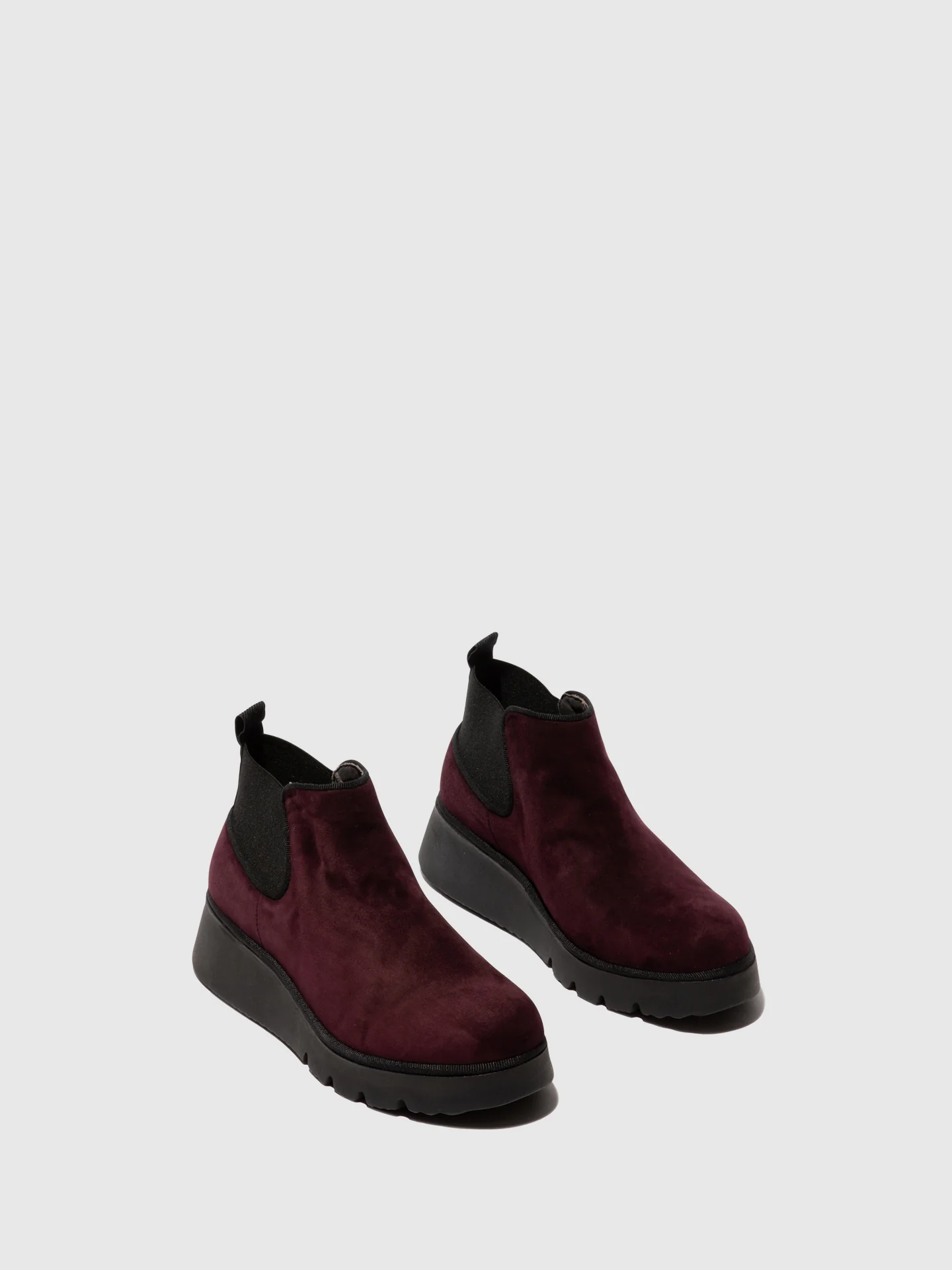 Elasticated Ankle Boots PADA403FLY KID SUEDE WINE - Image 2