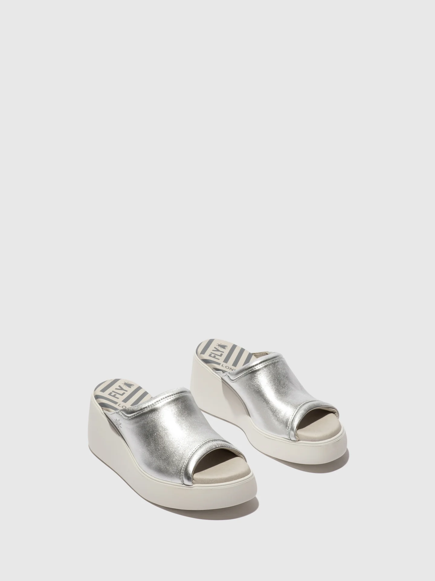 Slip-on Mules DOLI042FLY LAMINATO SILVER - Image 2