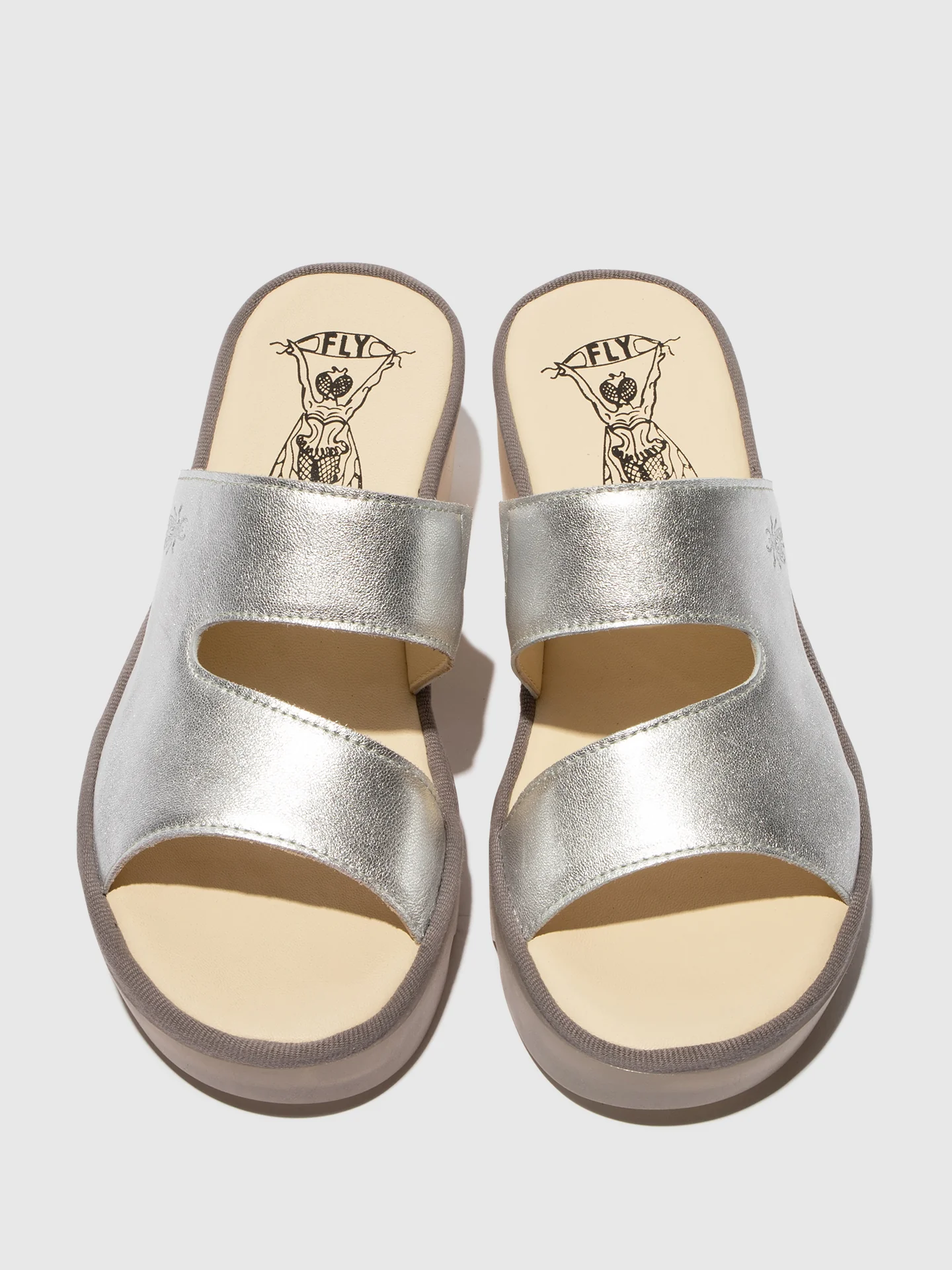 Slip-on Mules TECH493FLY LAMINATO SILVER - Image 4