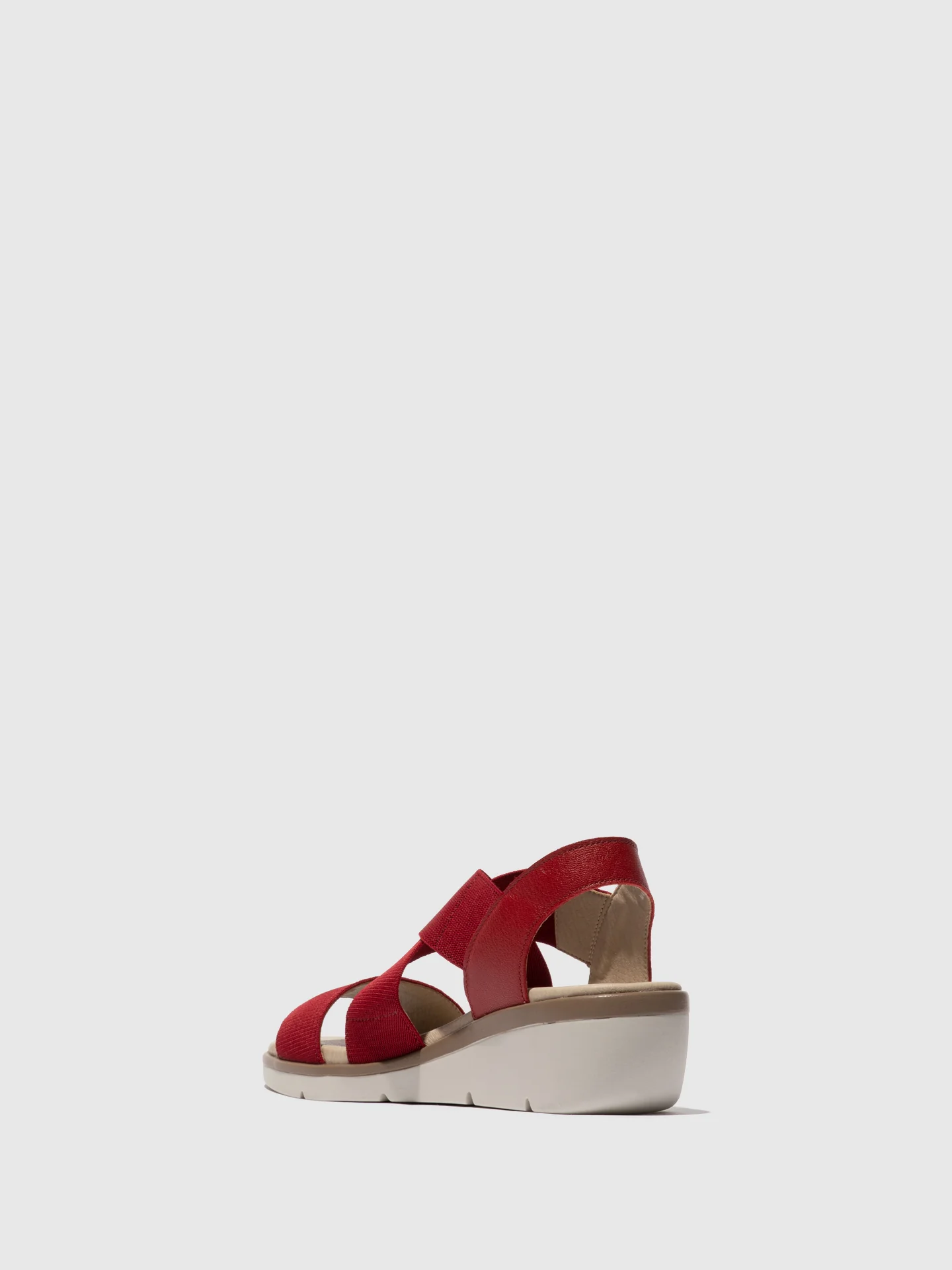 Elasticated Sandals NOLI056FLY LIPSTICK RED - Image 3
