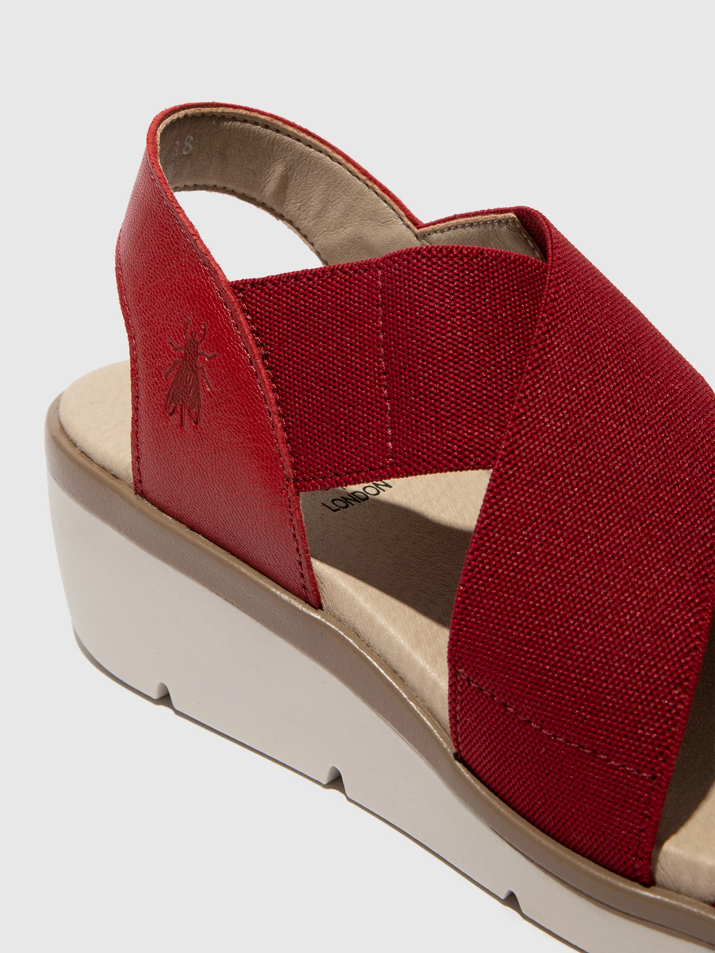 Elasticated Sandals NOLI056FLY LIPSTICK RED - Image 4