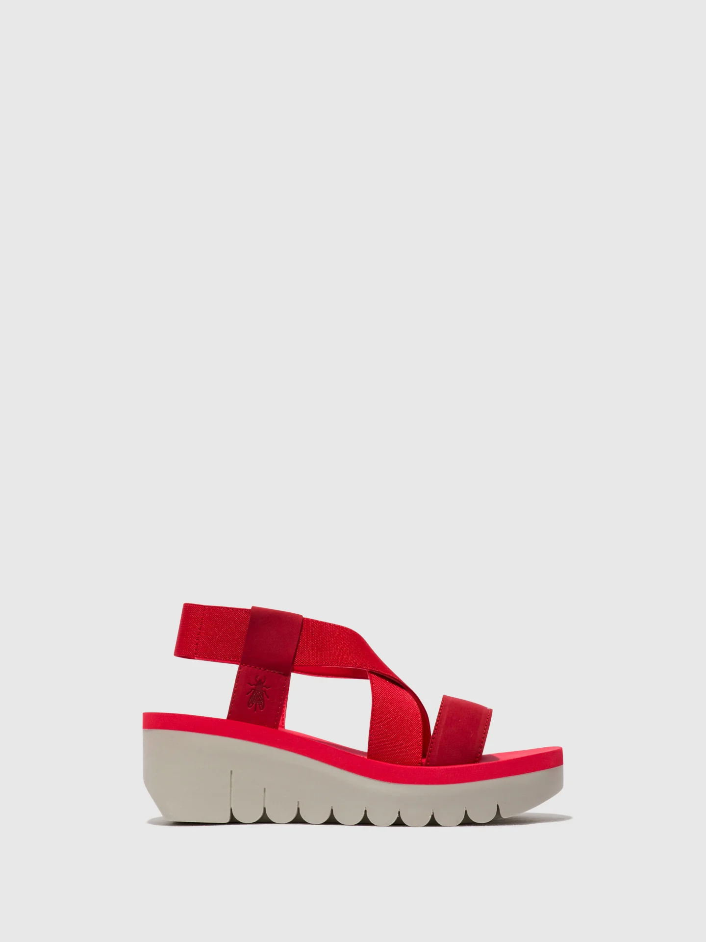 Sling-Back Sandals YABI922FLY LIPSTICK RED (RED)