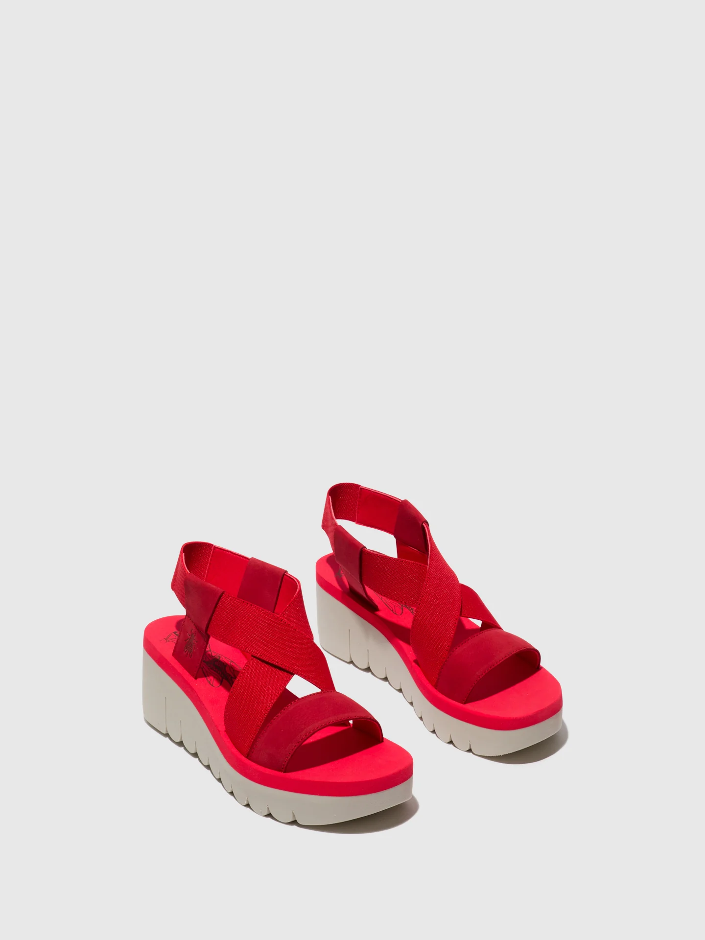 Sling-Back Sandals YABI922FLY LIPSTICK RED (RED) - Image 2