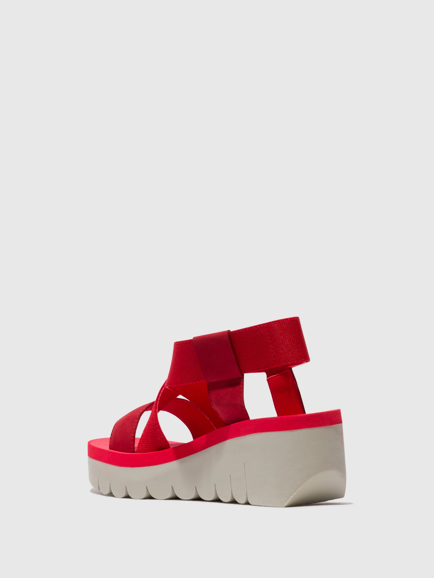 Sling-Back Sandals YABI922FLY LIPSTICK RED (RED) - Image 3