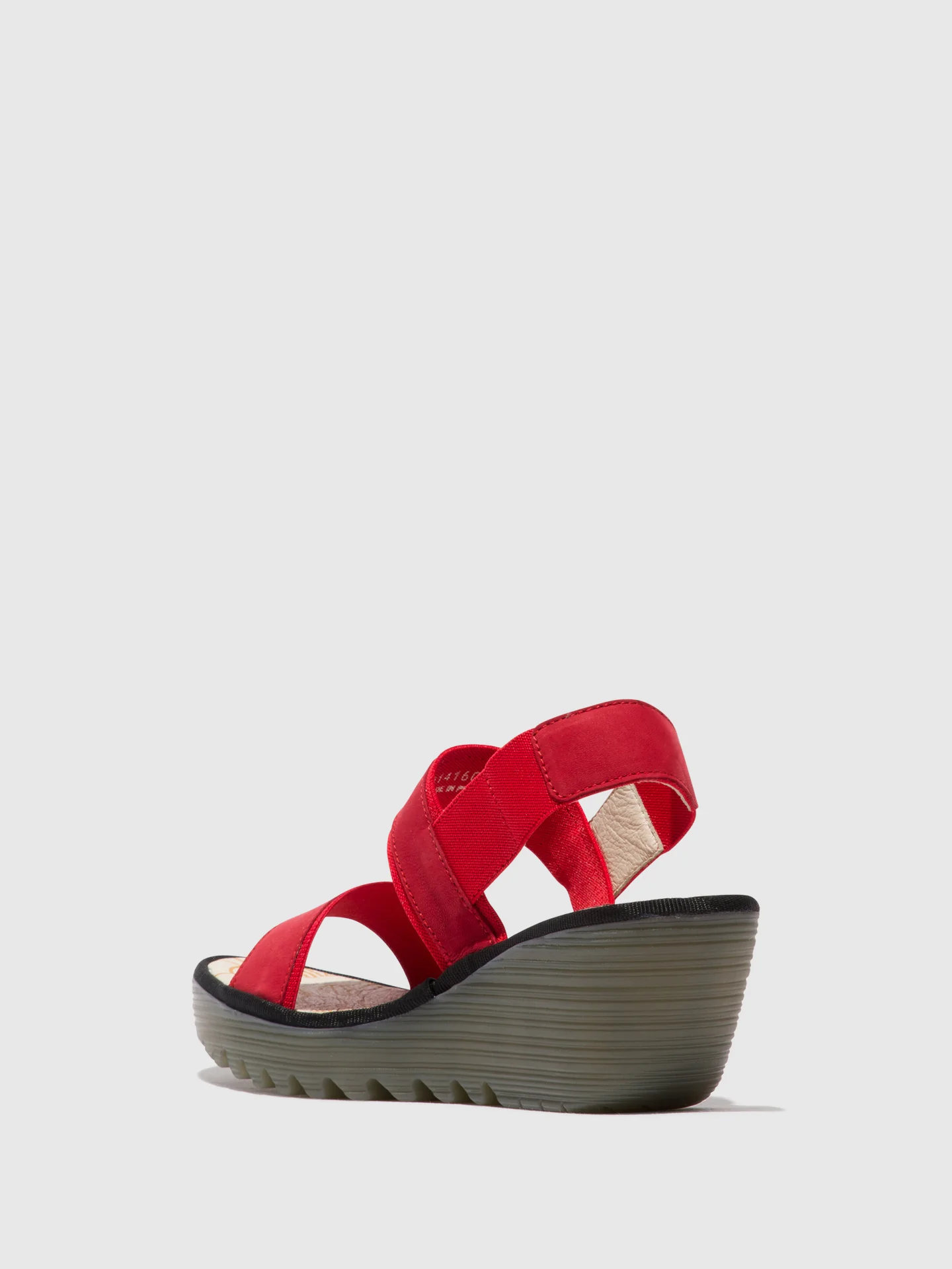 Sling-Back Sandals YACO416FLY LIPSTICK RED - Image 3