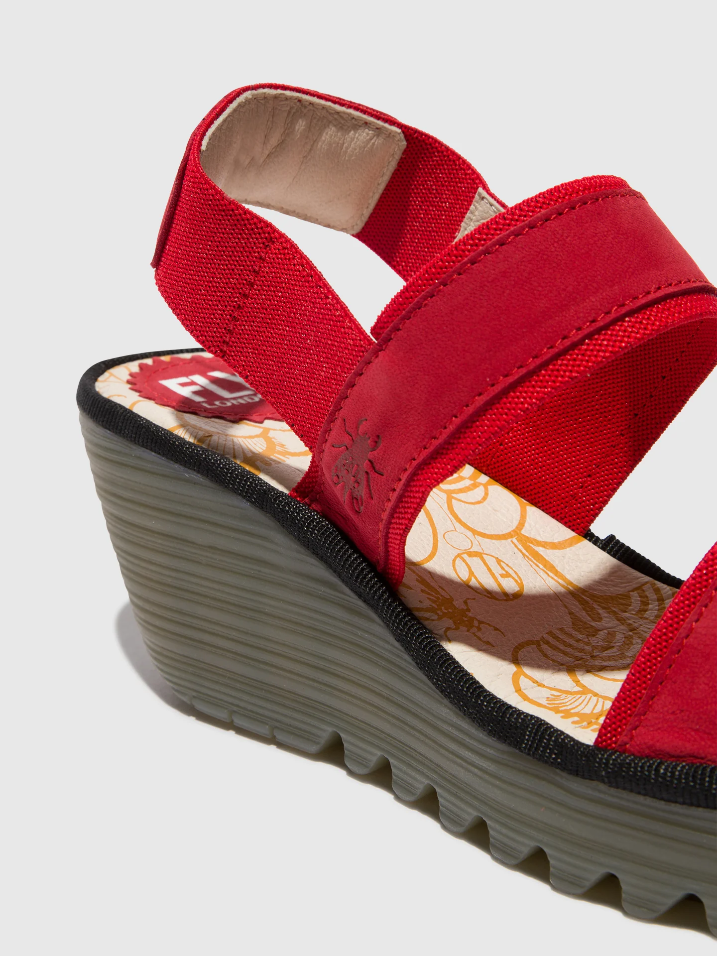 Sling-Back Sandals YACO416FLY LIPSTICK RED - Image 4