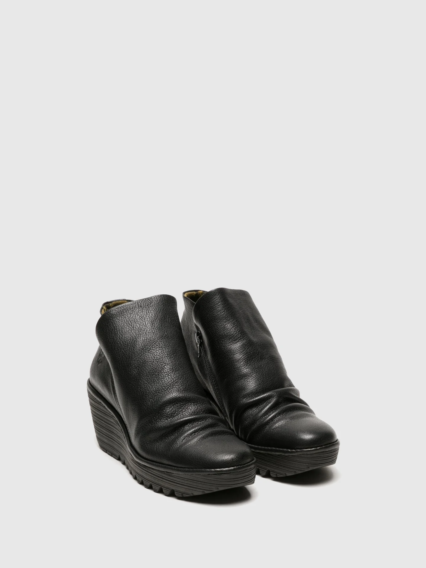 Zip Up Ankle Boots YIP BLACK - Image 2