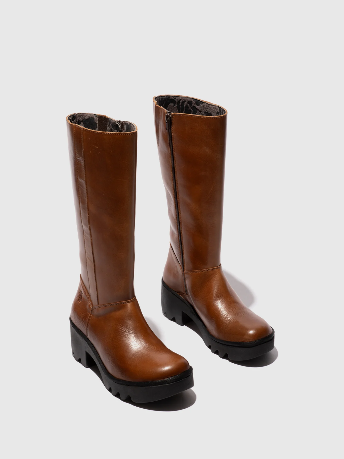 Zip Up Boots TAAB512FLY MID.BROWN - Image 2