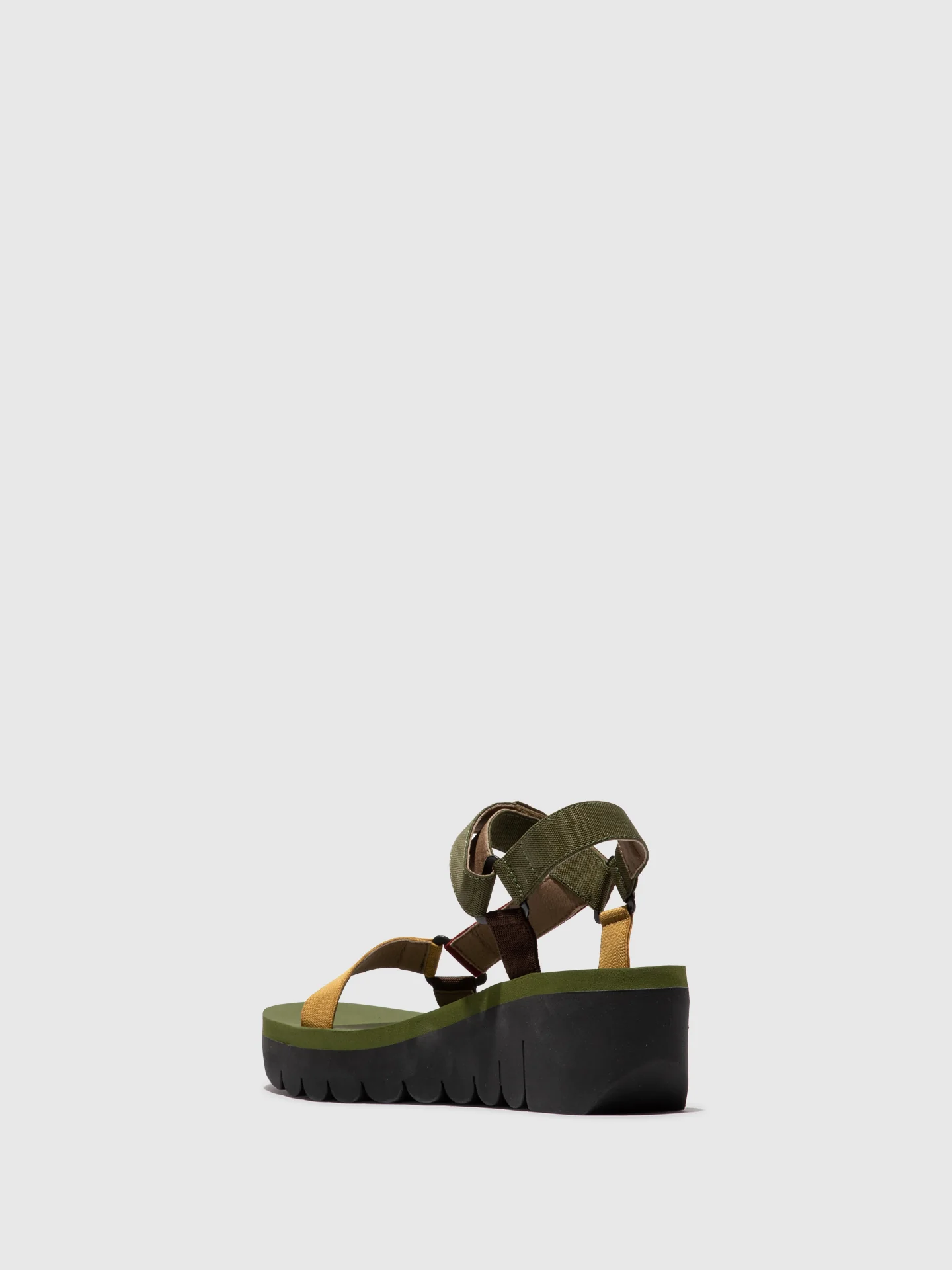 Velcro Sandals YEFA726FLY MILITARY/MULTICOLOR/ARMY GREEN - Image 3