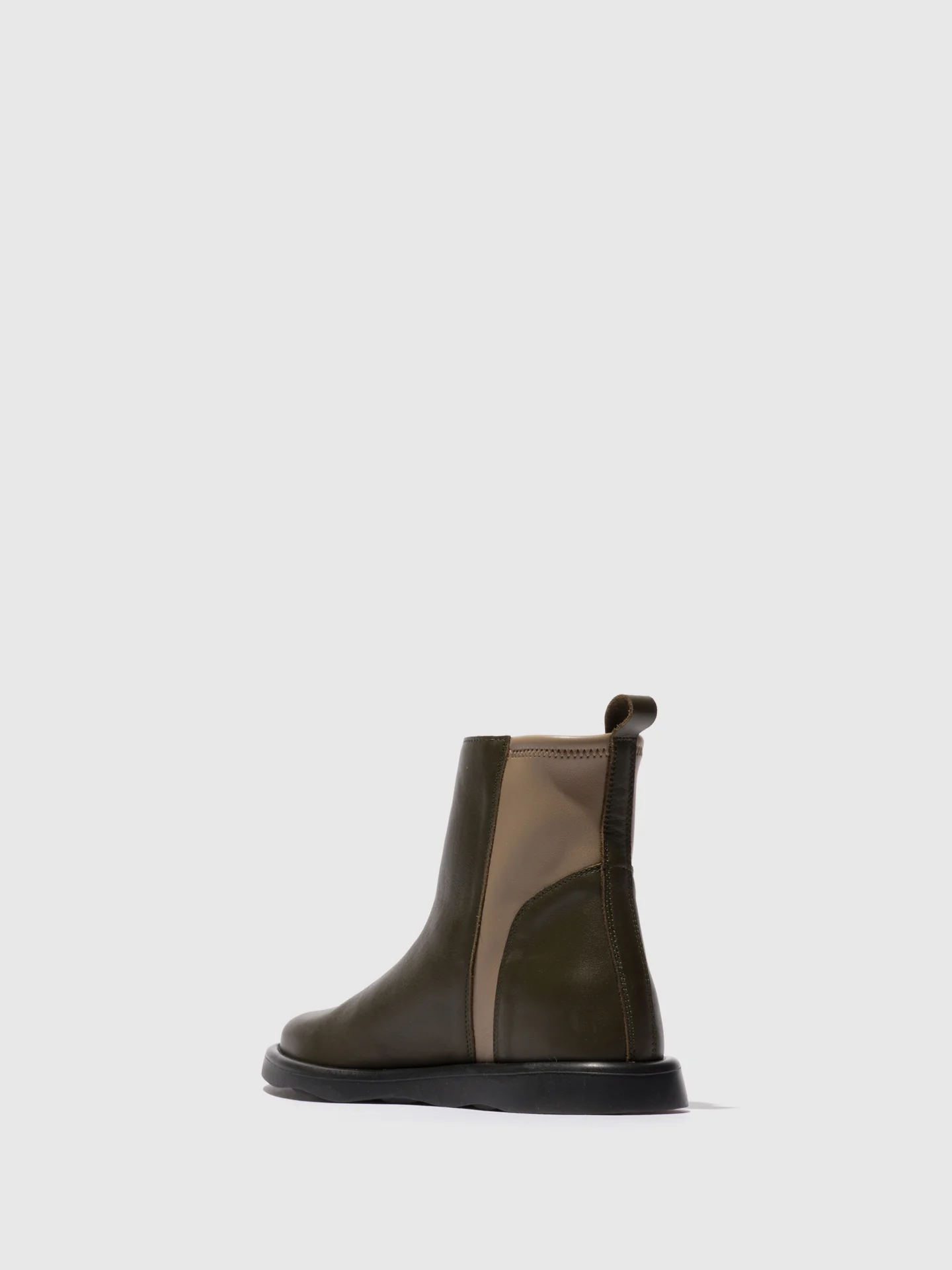 Zip Up Ankle Boots TULL121FLY MILITARY/TAUPE - Image 3