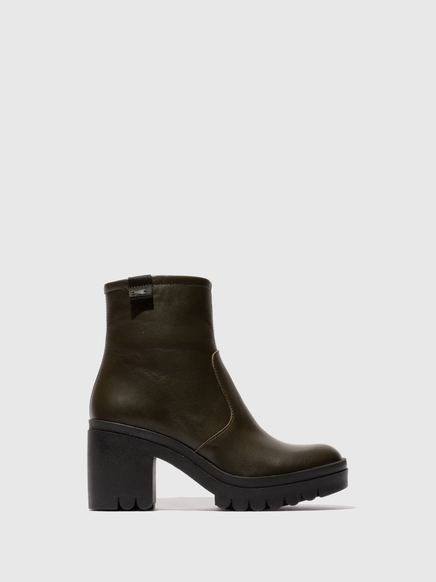 Zip Up Ankle Boots TAGI119FLY MILITARY