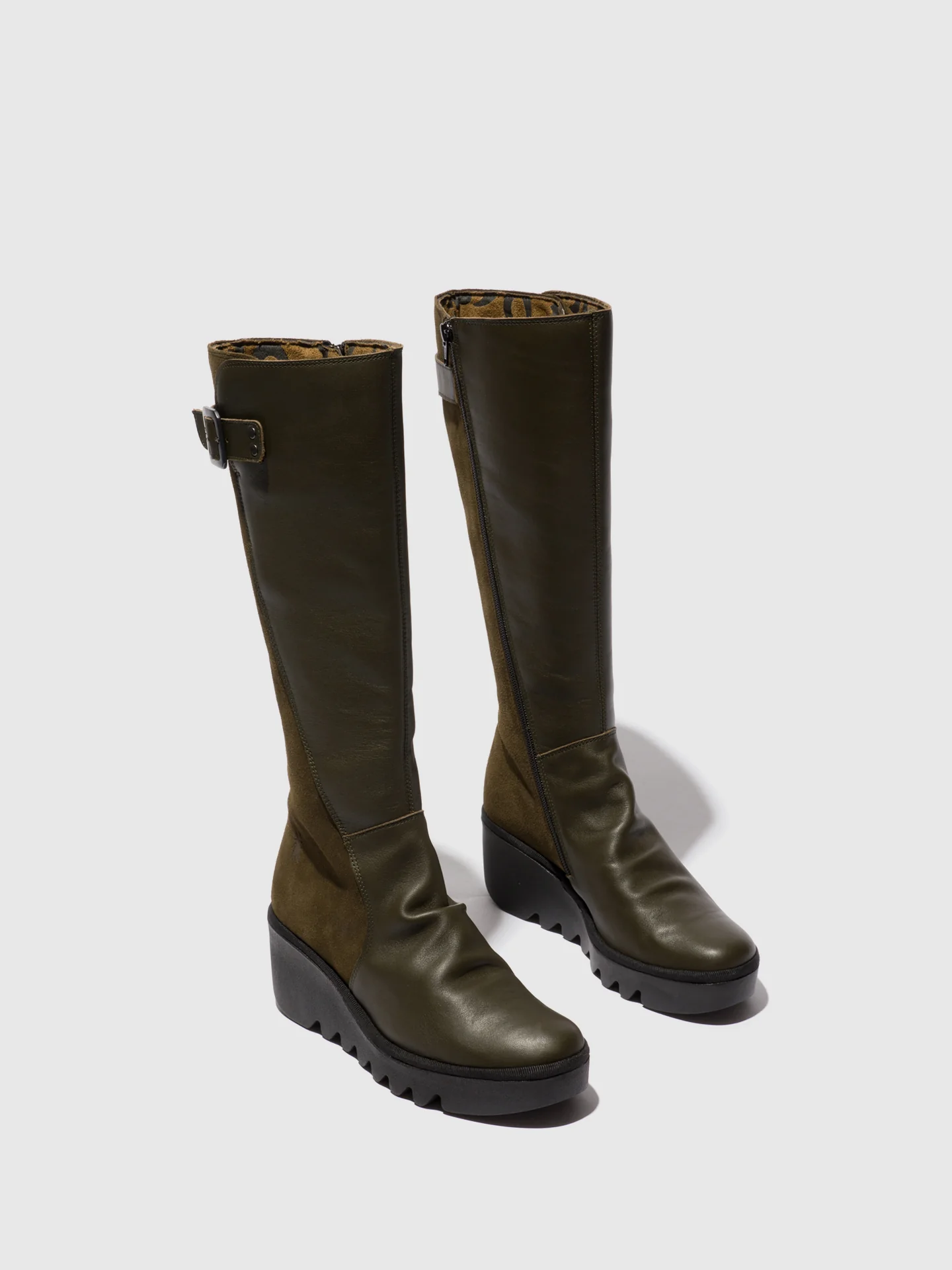 Zip Up Boots BEFY541FLY MILITARY - Image 2