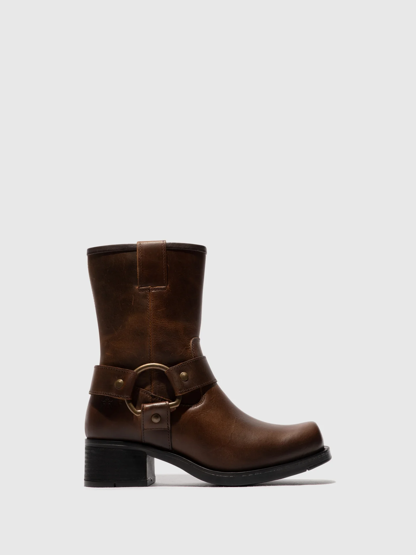 Zip Up Ankle Boots REVA010FLY MOCCA