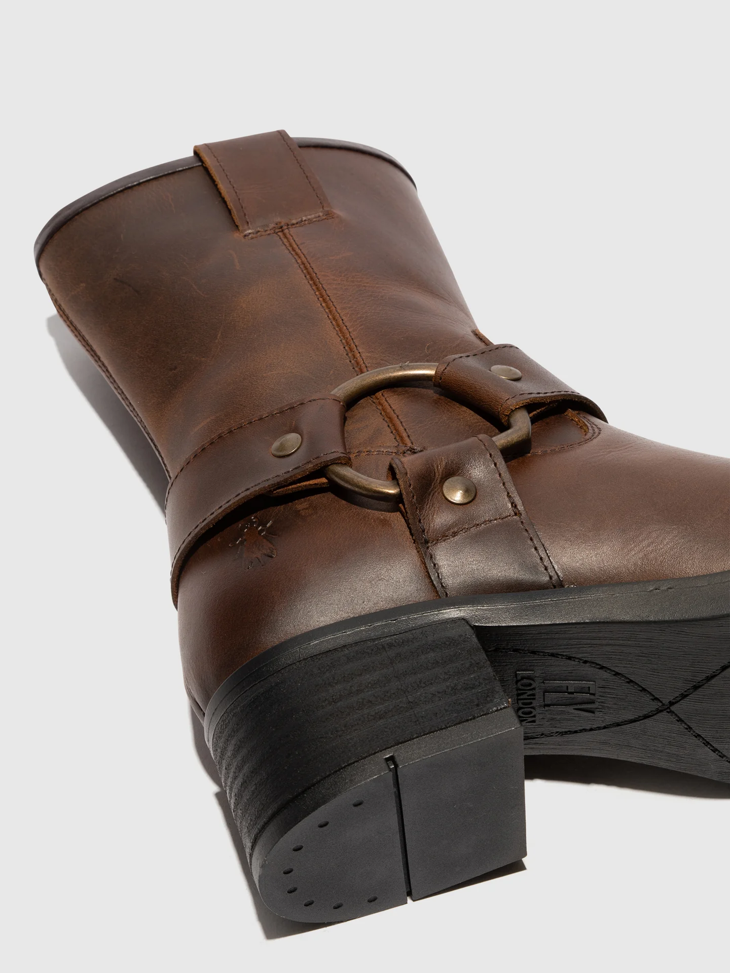 Zip Up Ankle Boots REVA010FLY MOCCA - Image 4