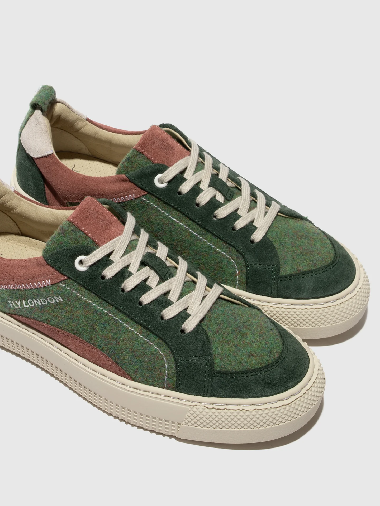 Low-Top Trainers TAIK687FLY MOSS GREEN/ EMERALD/ VINTAGE PINK/ OFFWHITE - Image 5
