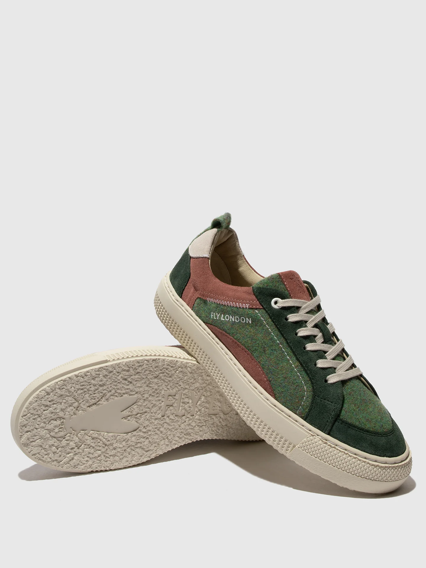 Low-Top Trainers TAIK687FLY MOSS GREEN/ EMERALD/ VINTAGE PINK/ OFFWHITE - Image 6