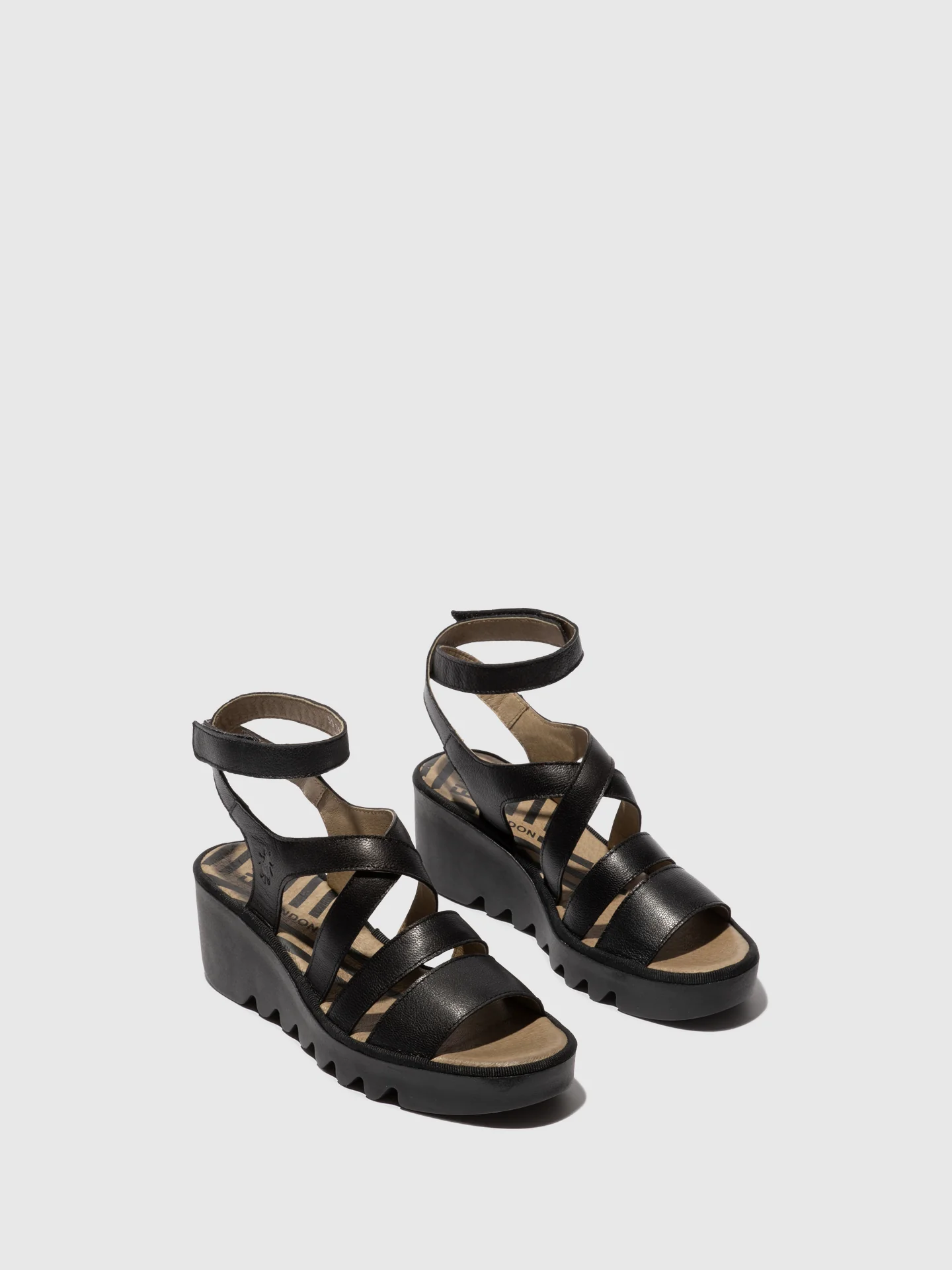 Strappy Sandals BAFY485FLY MOUSSE BLACK - Image 2