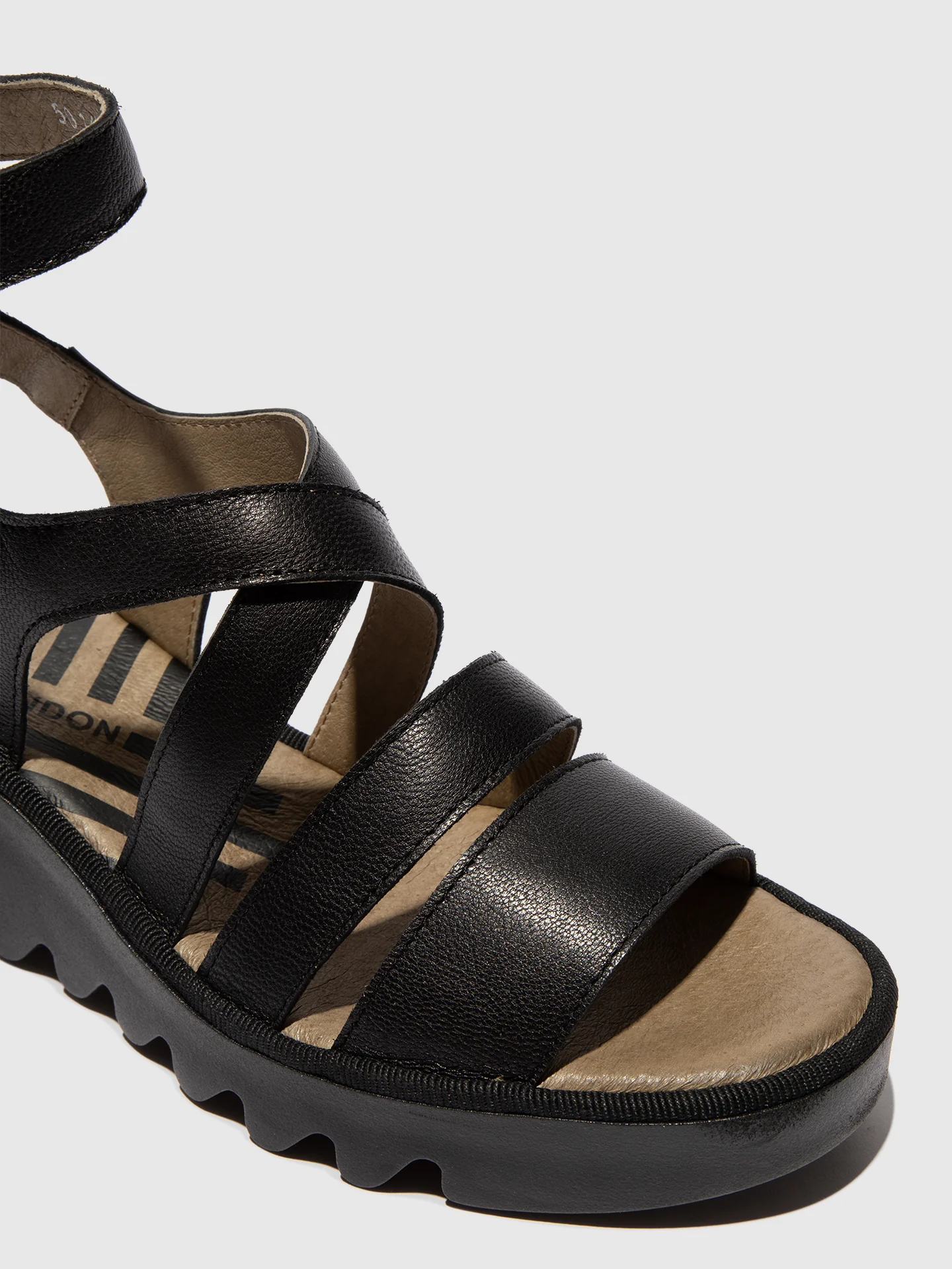 Strappy Sandals BAFY485FLY MOUSSE BLACK - Image 4