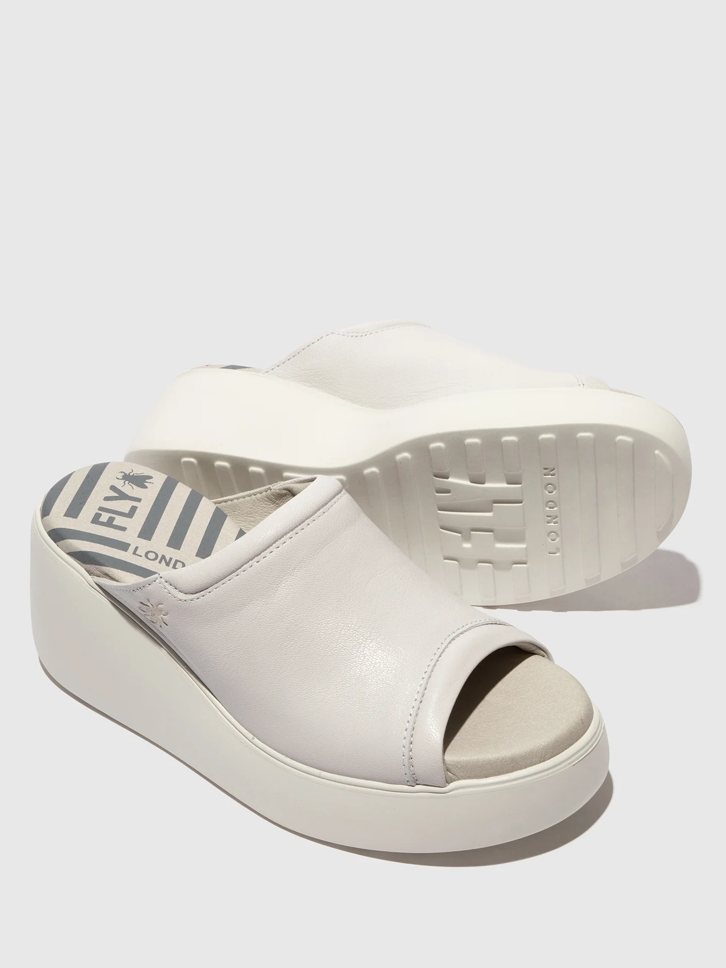 Slip-on Mules DOLI042FLY MOUSSE WHITE - Image 4