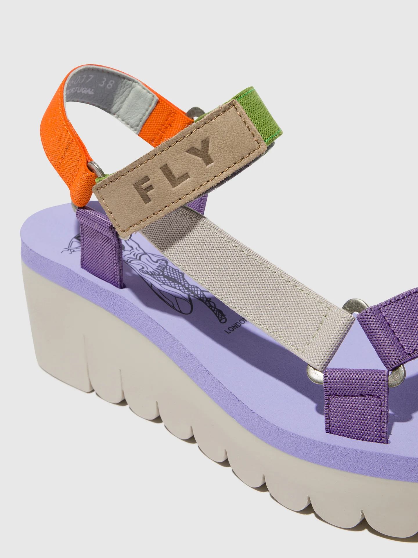 Velcro Sandals YEFA726FLY MULTICOLOR (VIOLA) - Image 4