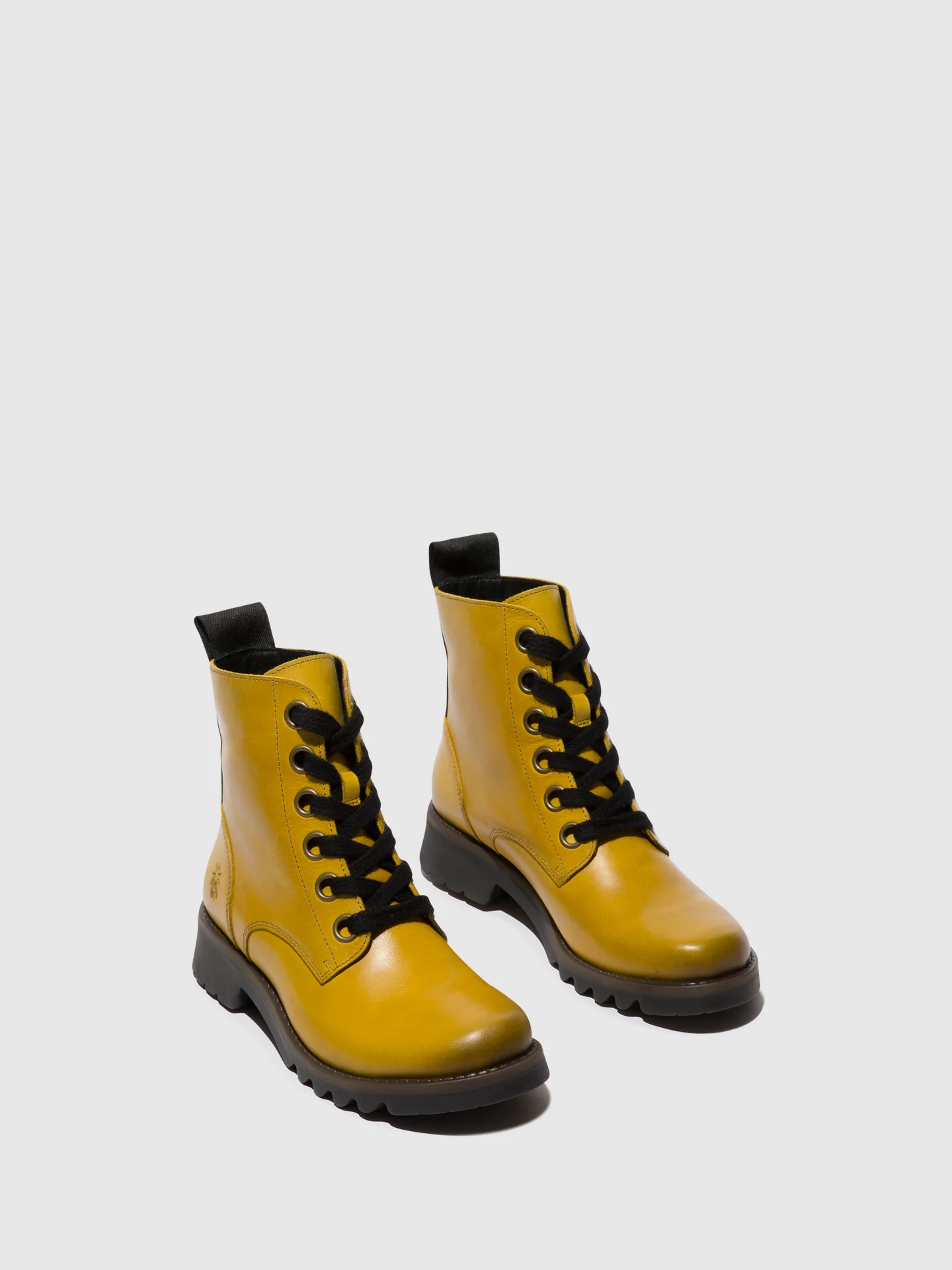 Lace-up Ankle Boots RAGI539FLY MUSTARD - Image 2